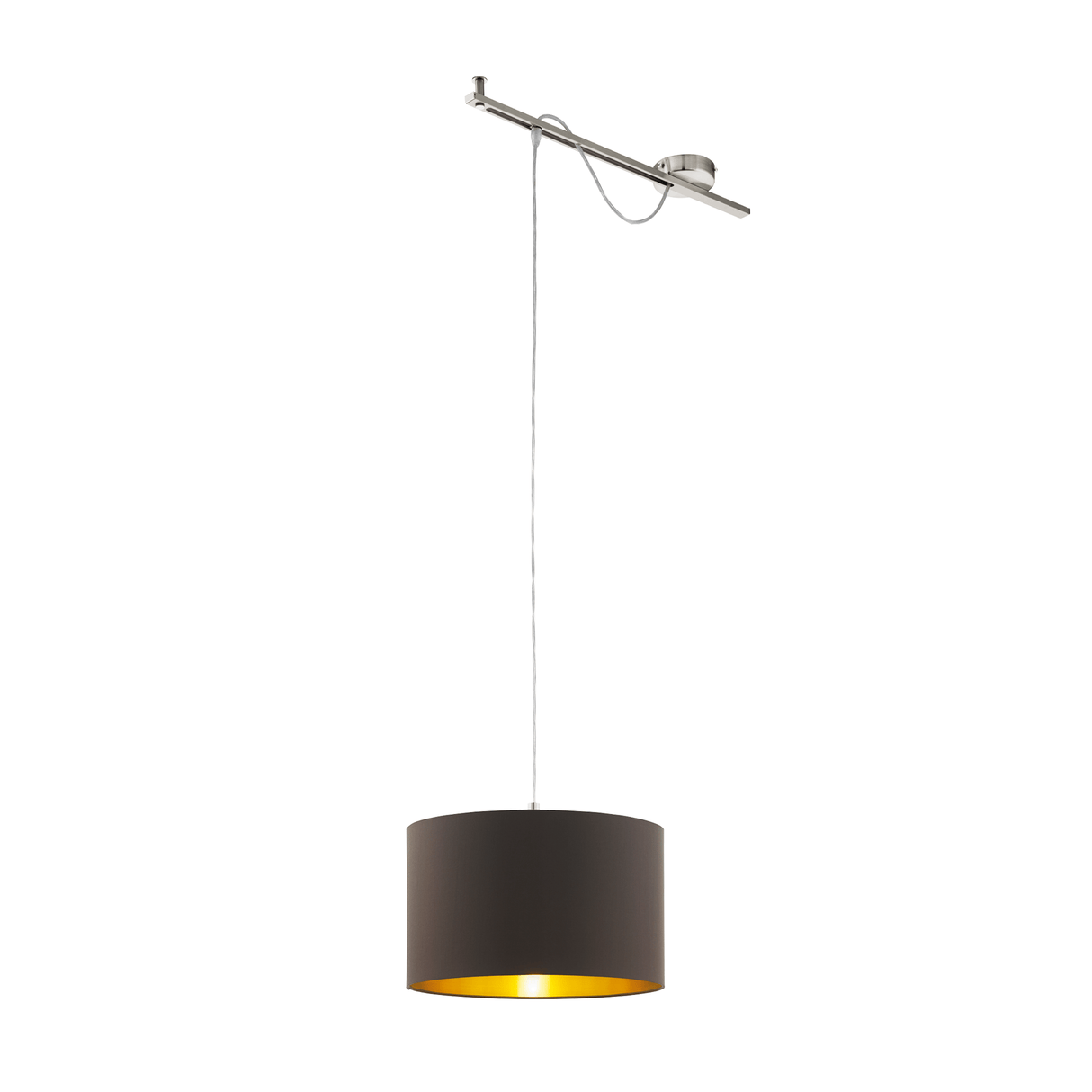 Lámpara Colgante Contemporáneo 38x58x130cm Negro Ajustable - Iluminacion | Bylmo