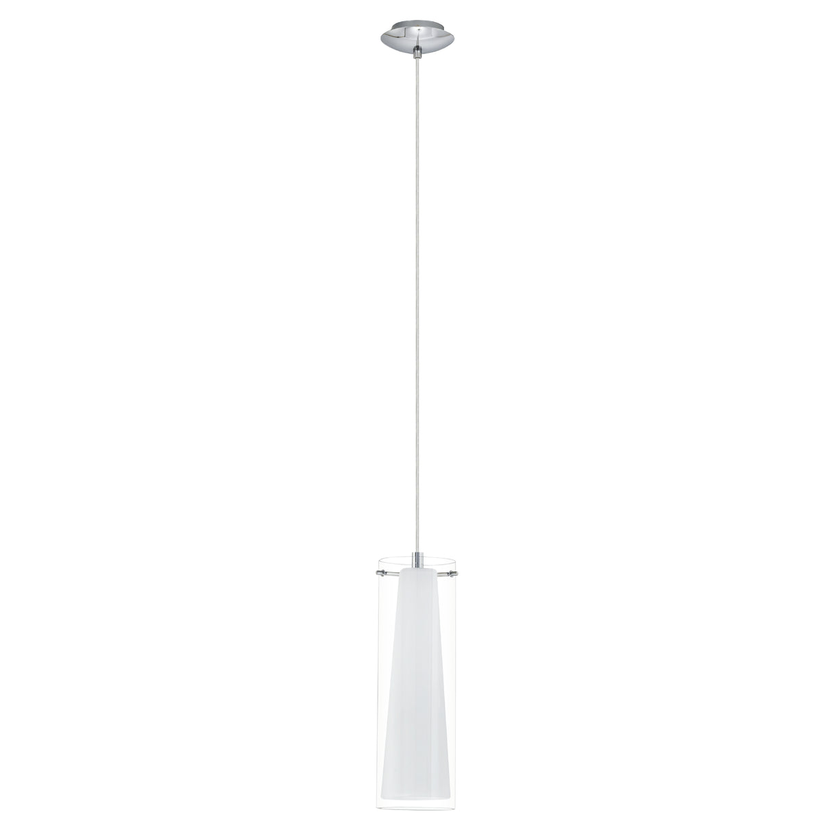 Lámpara Colgante Moderno Gris Acero 16x6x110cm Ambiente LED - Iluminacion | Bylmo