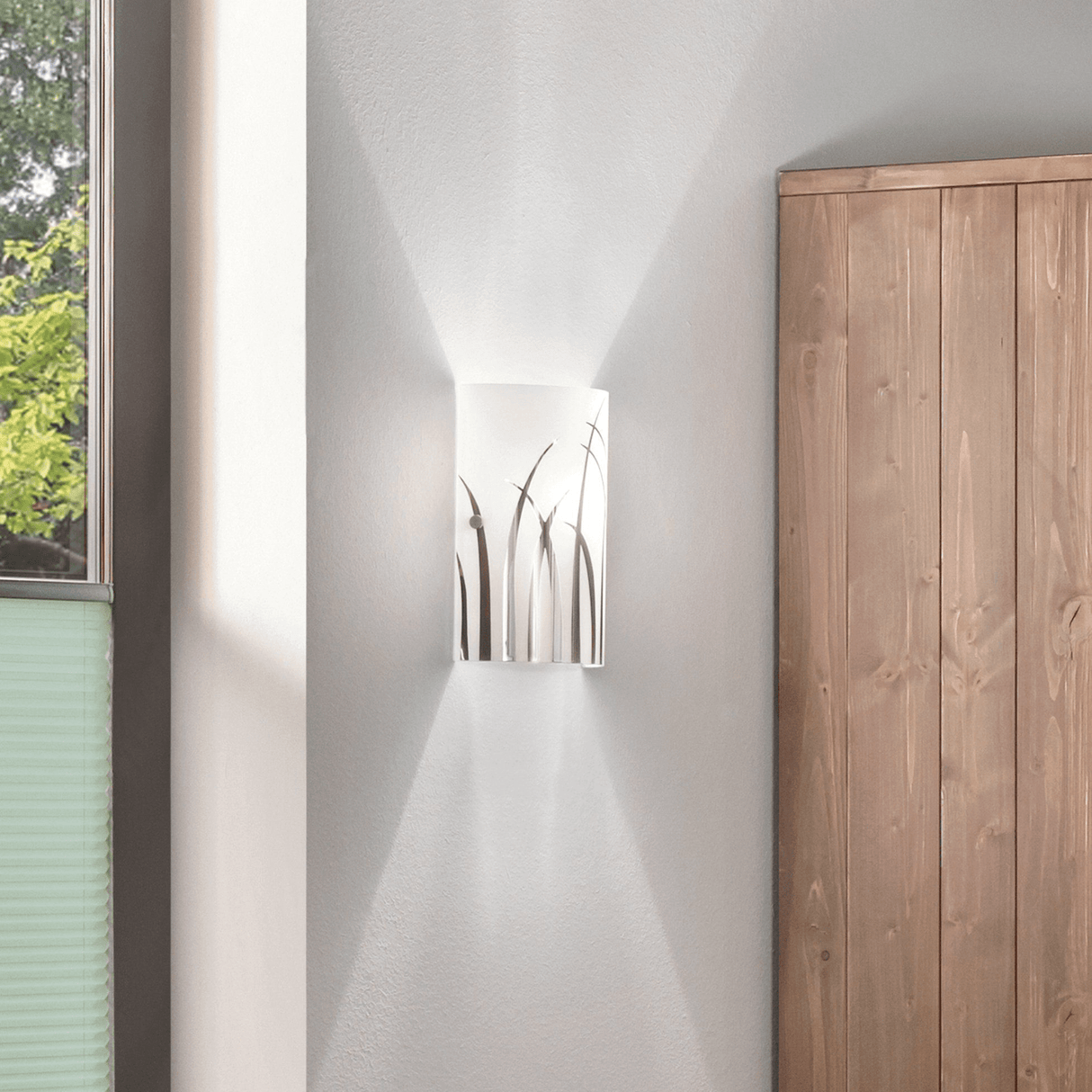 Lámpara de Pared Contemporáneo Gris 1 Luz ACERO 18x8x25cm - Iluminacion | Bylmo