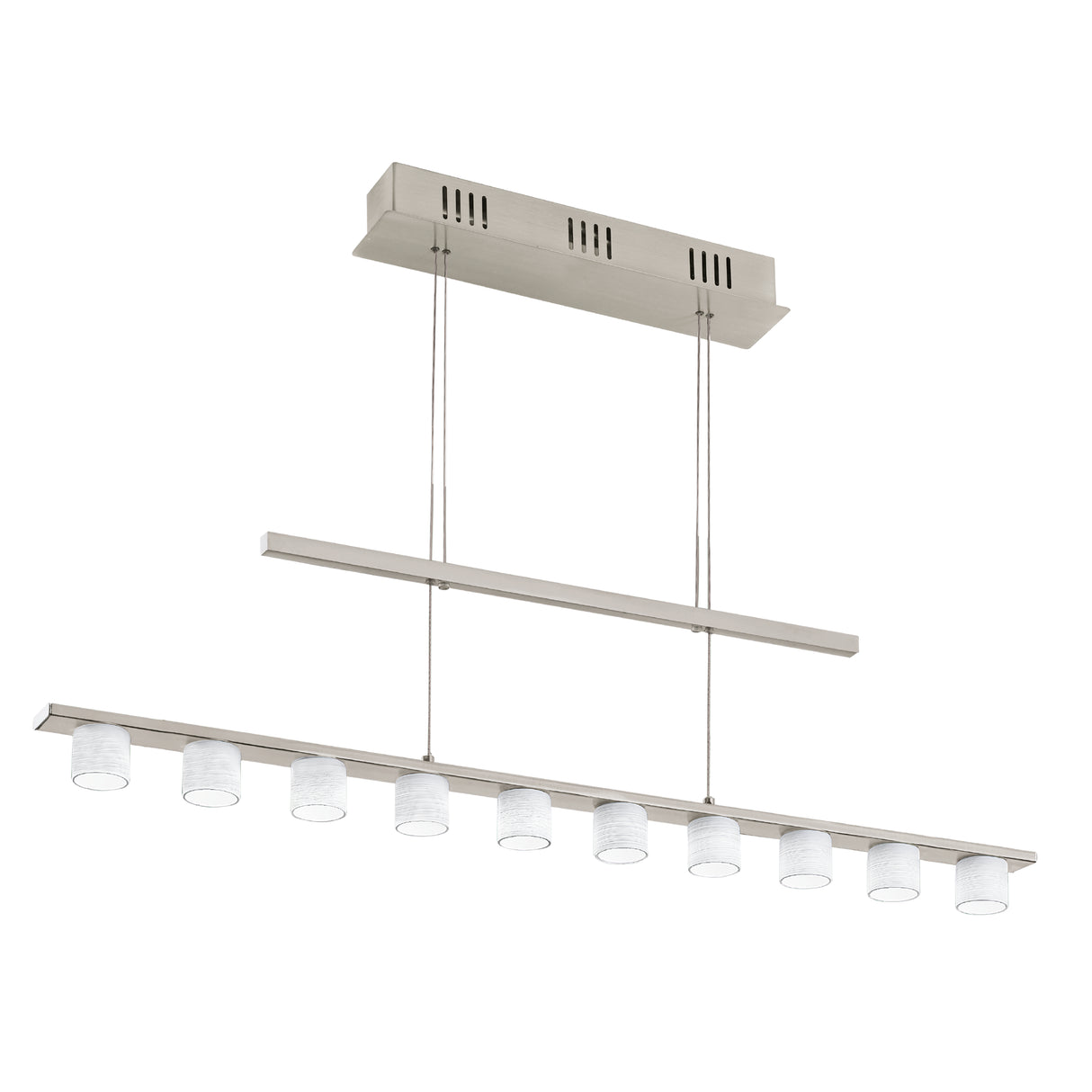 Lámpara Colgante Contemporáneo Gris Acero Ajustable 12x90x140cm - Iluminacion | Bylmo