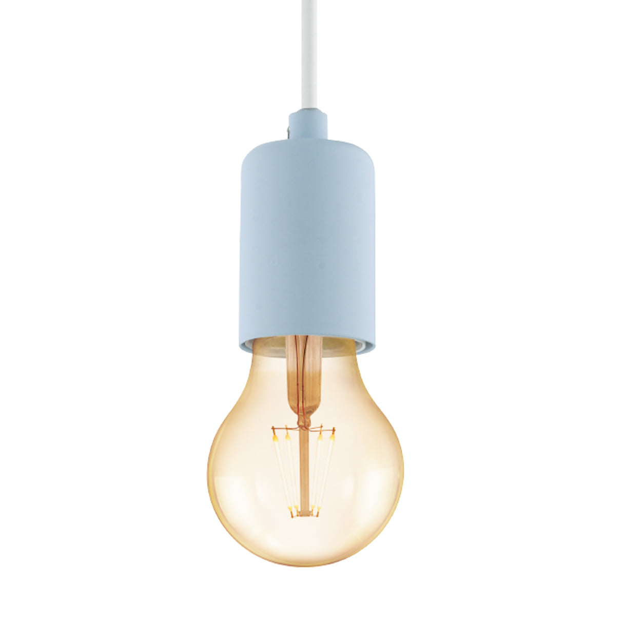 Lámpara Colgante Vintage Azul 1 Luz Ajustable 150cm ACERO - Iluminacion | Bylmo