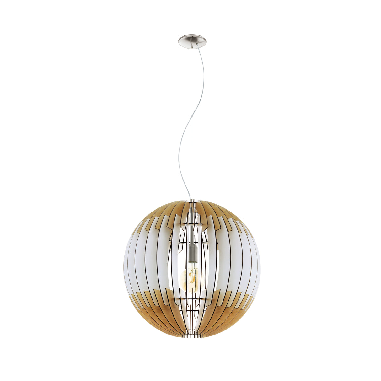 Lámpara Colgante Rústico Madera 70x70x200cm Ajustable Ambiente LED - Iluminacion | Bylmo