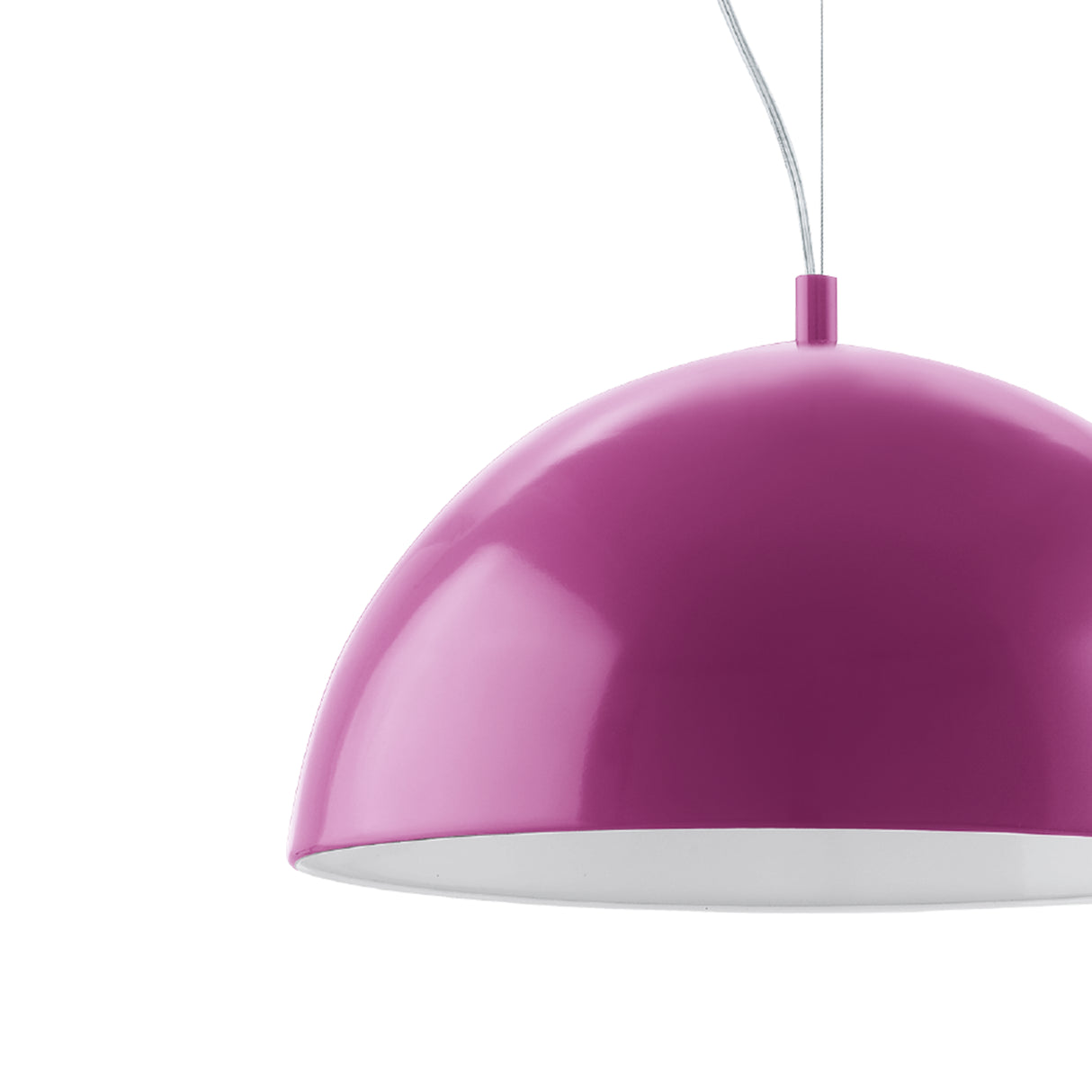 Lámpara Colgante Industrial Morada Diseño Industrial 38x38x110 cm Acero Ajustable - Iluminacion | Bylmo