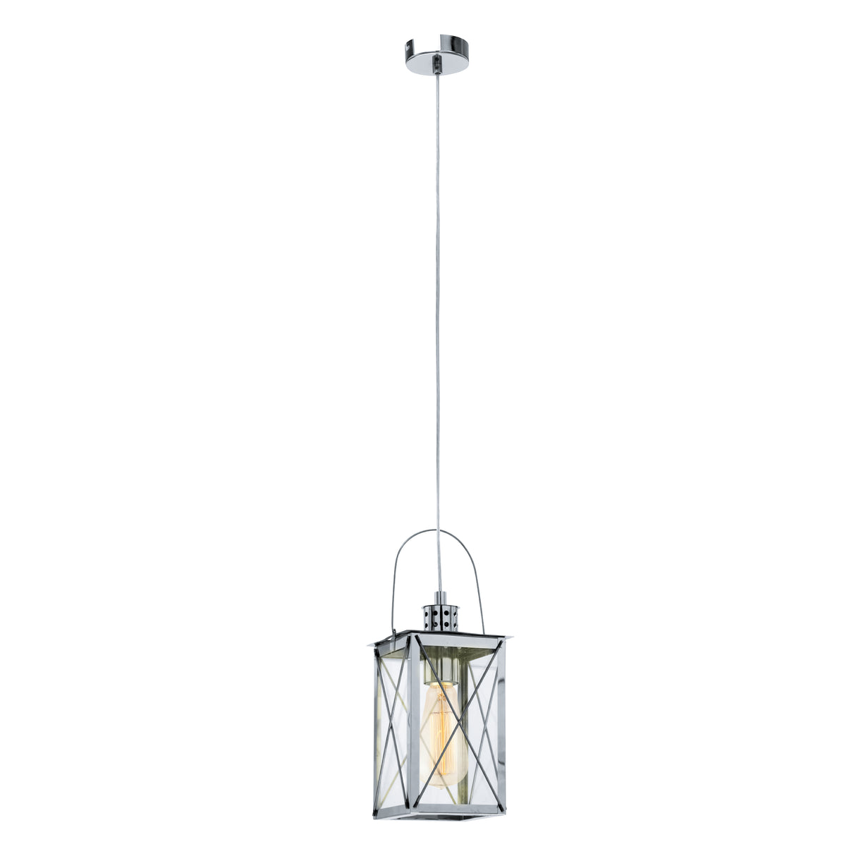 Lámpara Colgante Vintage Gris Acero Diseño Único 110cm - Iluminacion | Bylmo