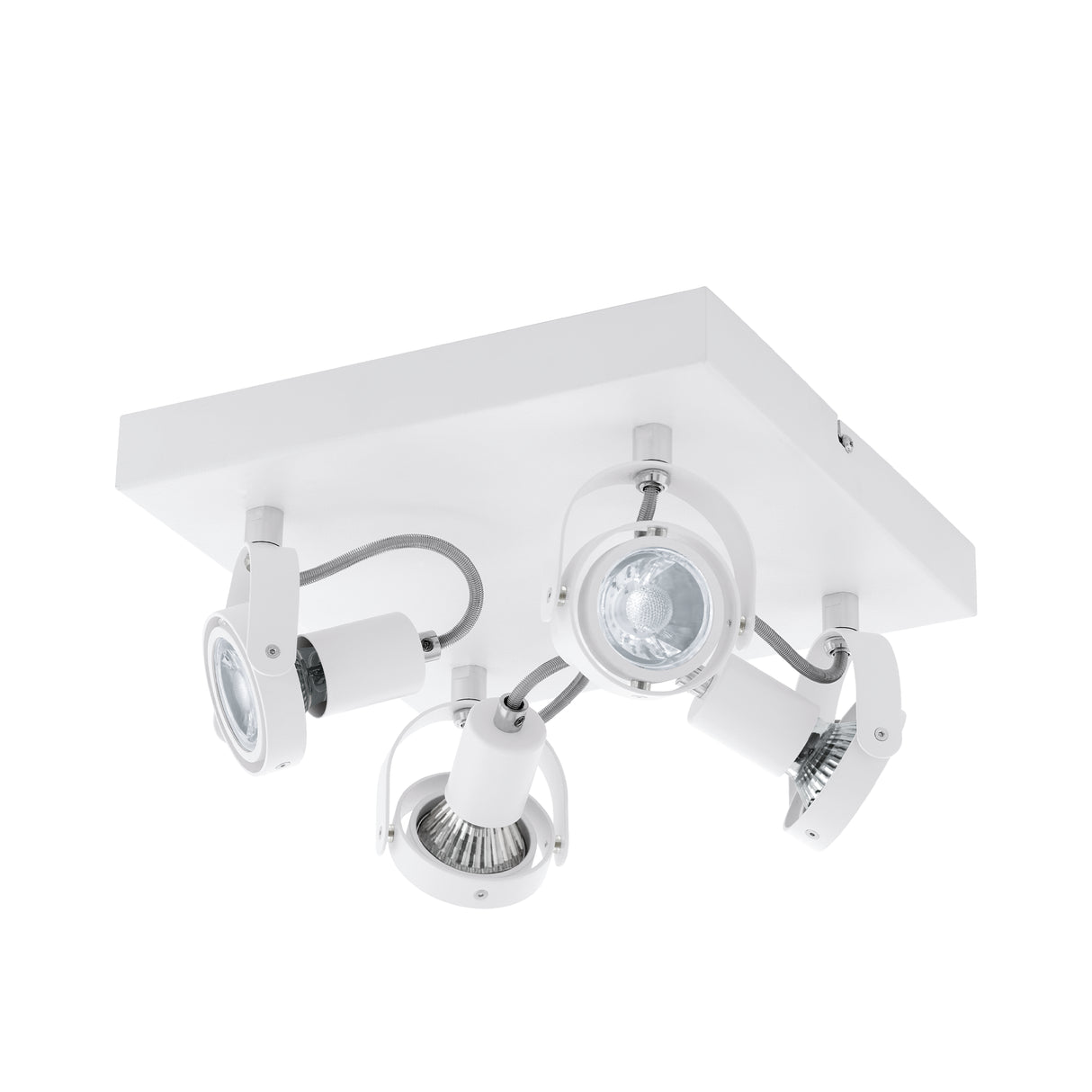 Spot de Iluminación Industrial 27x27 Gris Acero 4 luces LED - Iluminacion | Bylmo