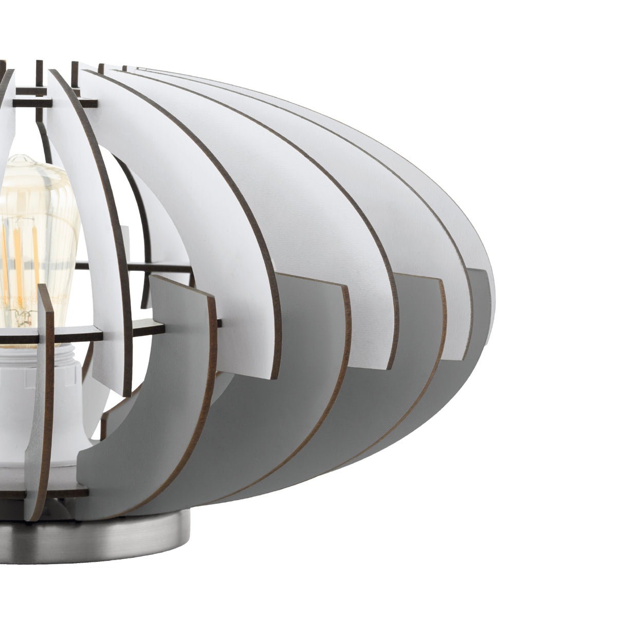 Lámpara de Mesa Rústico Gris Acero 35x35x19cm 1 luz - Iluminacion | Bylmo