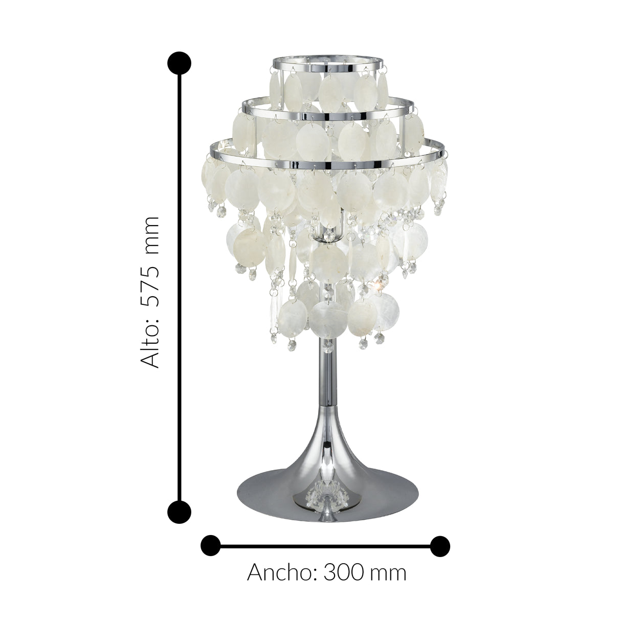 Lámpara de Mesa Contemporáneo Gris Acero Iluminación Ambiental 1100L - Iluminacion | Bylmo