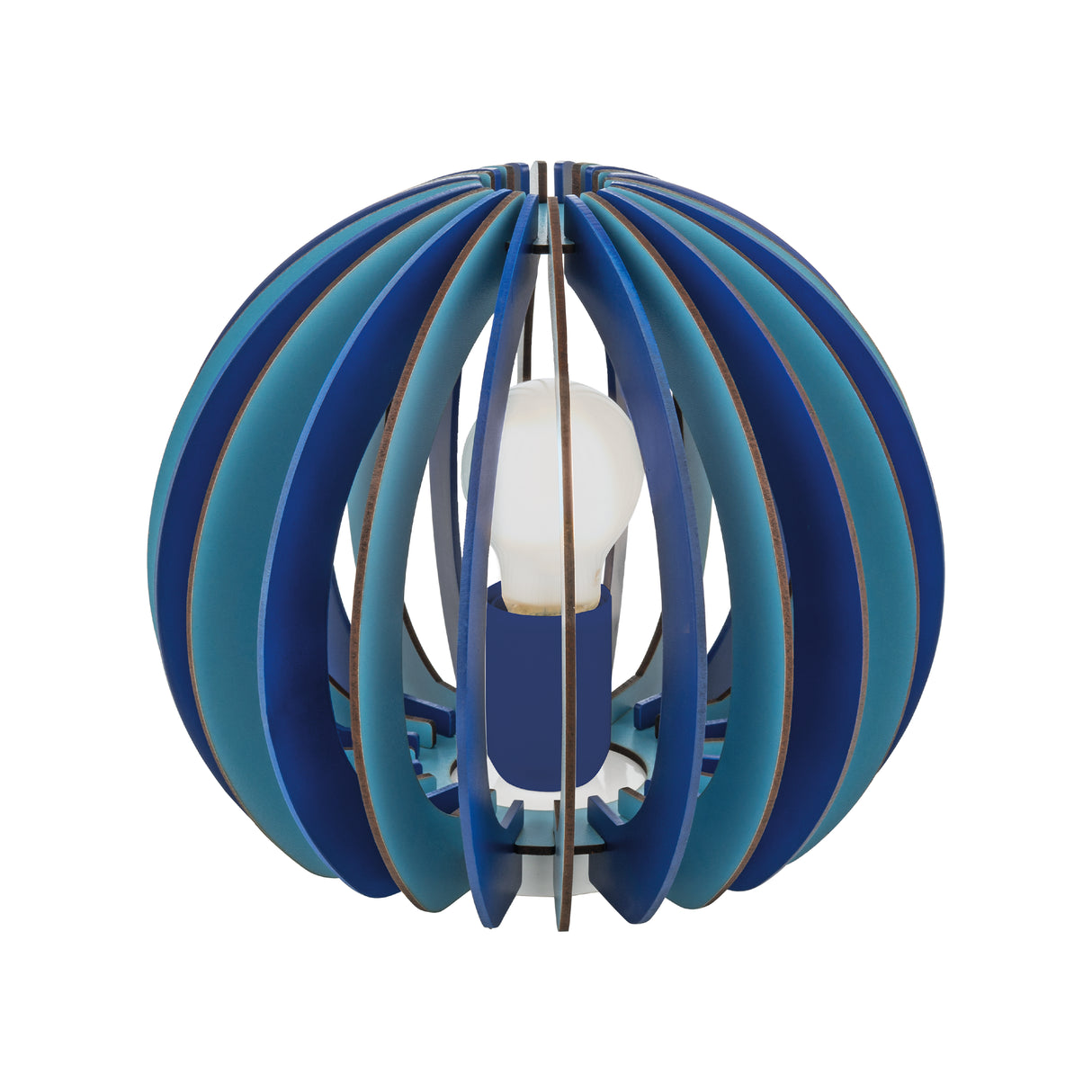 Lámpara de Mesa Rústico Azul 25x25x22cm Madera 110V LED 1100lm - Iluminacion | Bylmo