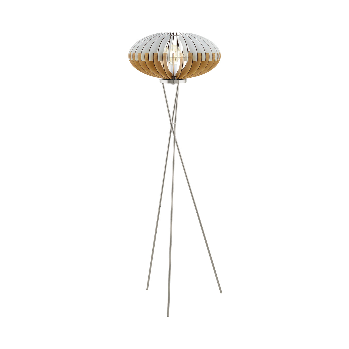 Lámpara de Piso Rústico Gris 1 Luz 160 LED 1100 Lúmenes 153cm 50x50cm - Iluminacion | Bylmo