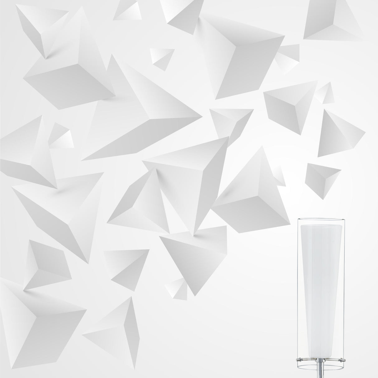 Lámpara de Piso Moderno Gris Acero 23x147cm Ambiente LED 1100L. - Iluminacion | Bylmo