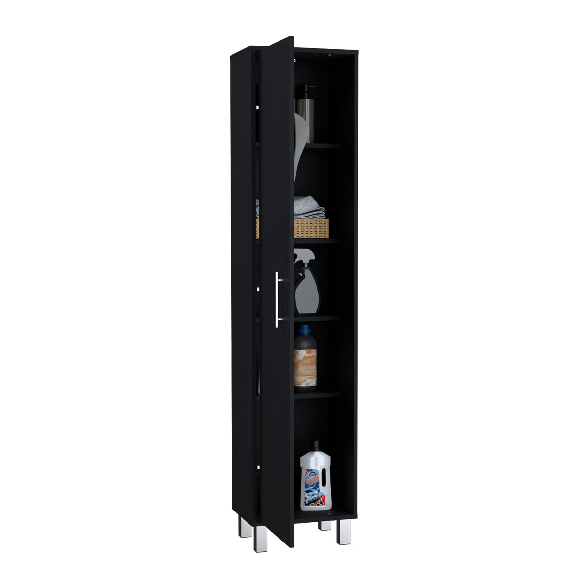 Mueble de Aseo Laska Wengue 40x180cm con Cuatro Cajones - Muebles de Aseo y Ropas | Bylmo