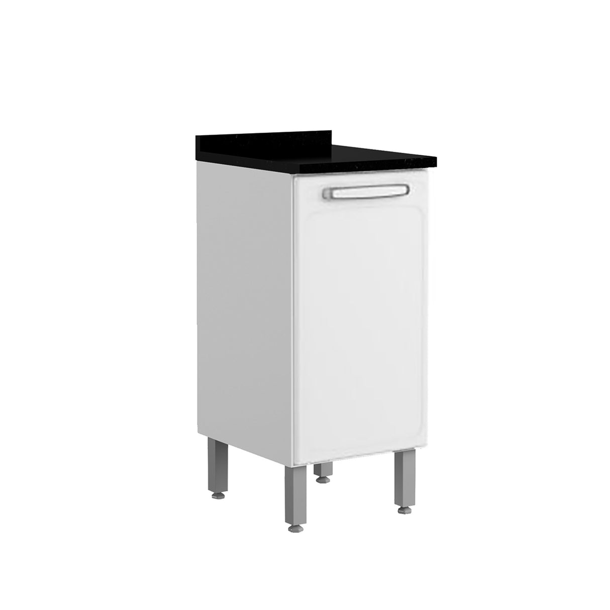 Mueble Inferior de Cocina Blanco 40x89cm Con Mesón - Muebles Inferiores | Bylmo