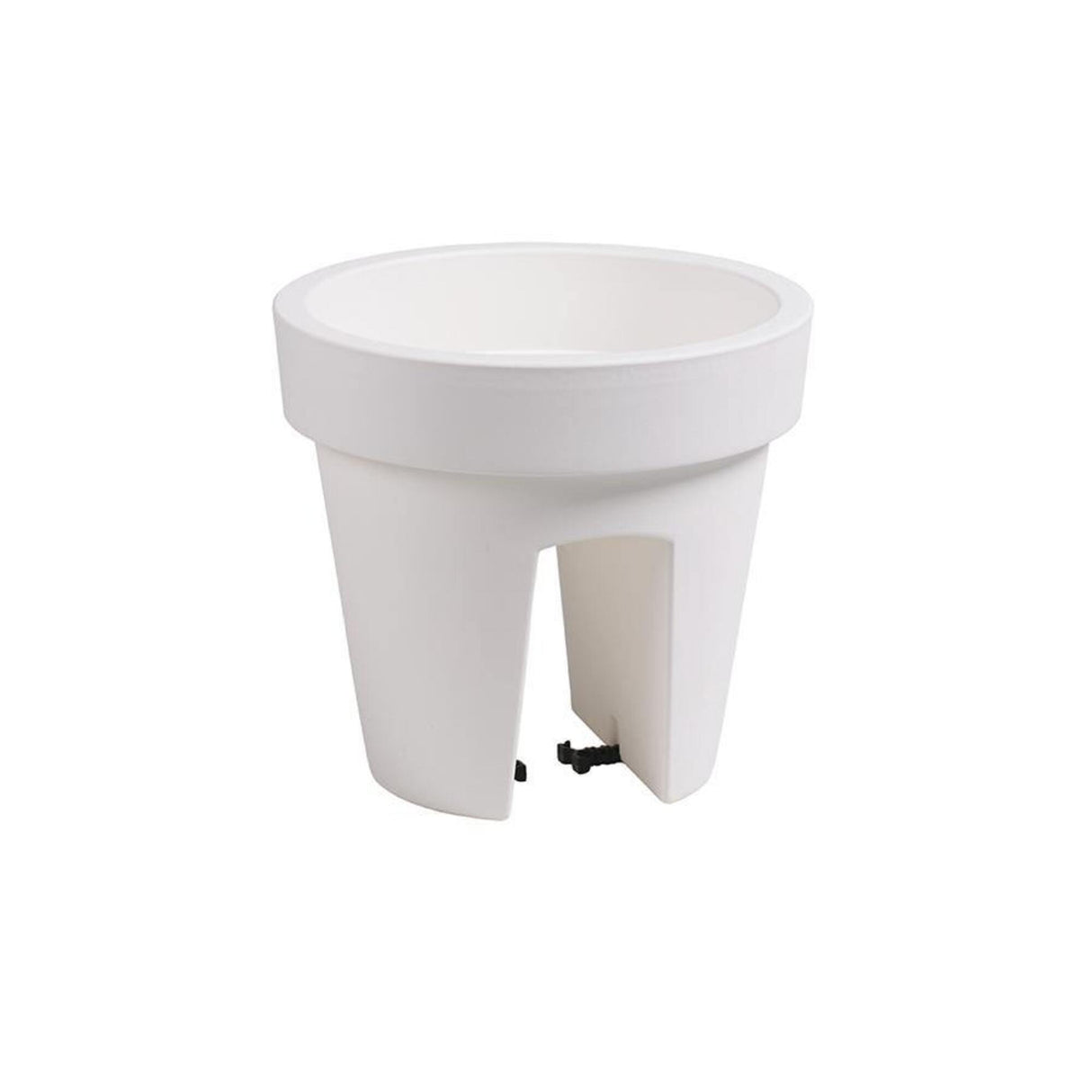 Matera Lofly Railing Blanco 24.5x22.5cm Cónica Para Barandas - Materas y Macetas | Bylmo