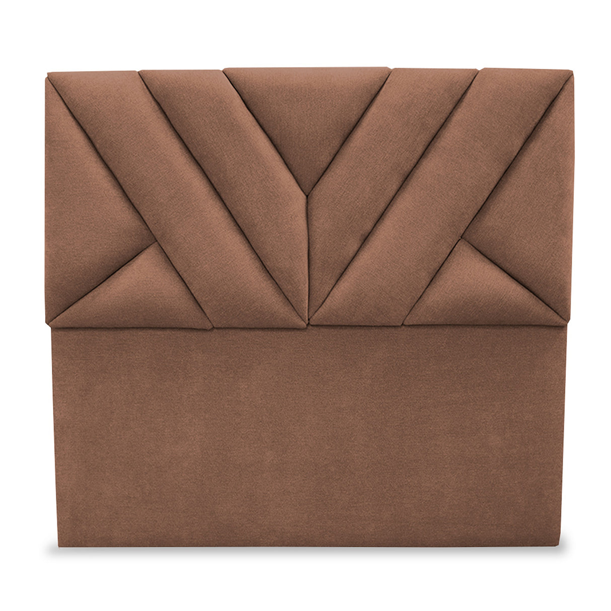Cabecero Hug Marron 120x115cm a la Estructura de la Cama Para Cama Semidoble - Cabeceros | Bylmo