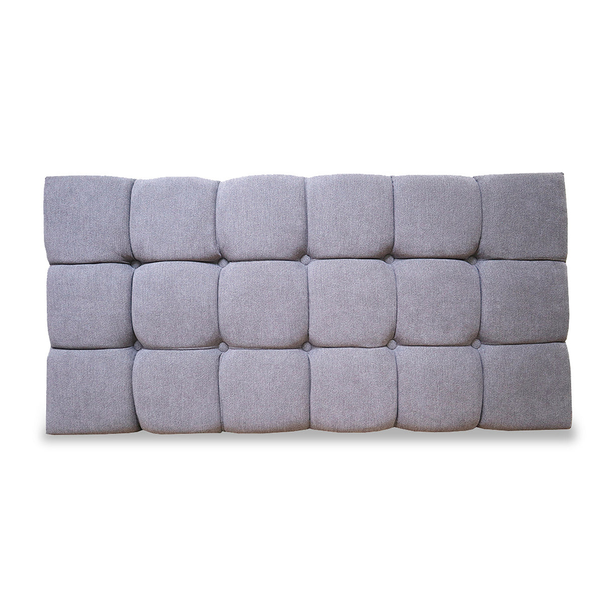 Cabecero Michel Gris Claro 140x60cm en la Pared Para Cama Doble - Cabeceros | Bylmo