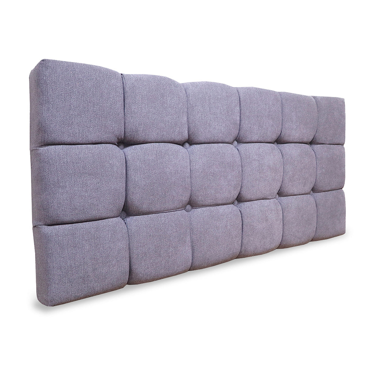 Cabecero Michel Gris Claro 140x60cm en la Pared Para Cama Doble - Cabeceros | Bylmo