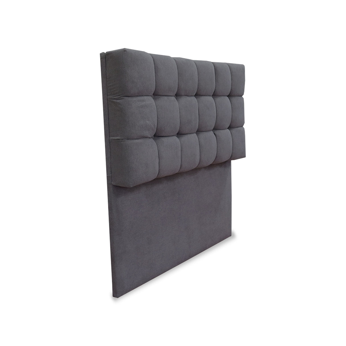 Cabecero Michel Gris Oscuro 100x115cm a la Estructura de la Cama Para Cama Sencilla - Cabeceros | Bylmo