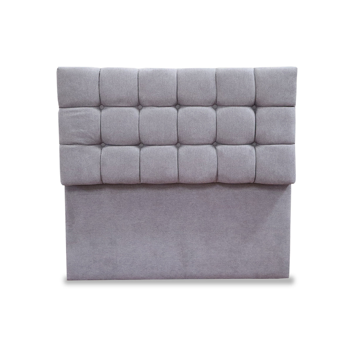 Cabecero Michel Gris Claro 120x115cm a la Estructura de la Cama Para Cama Semidoble - Cabeceros | Bylmo