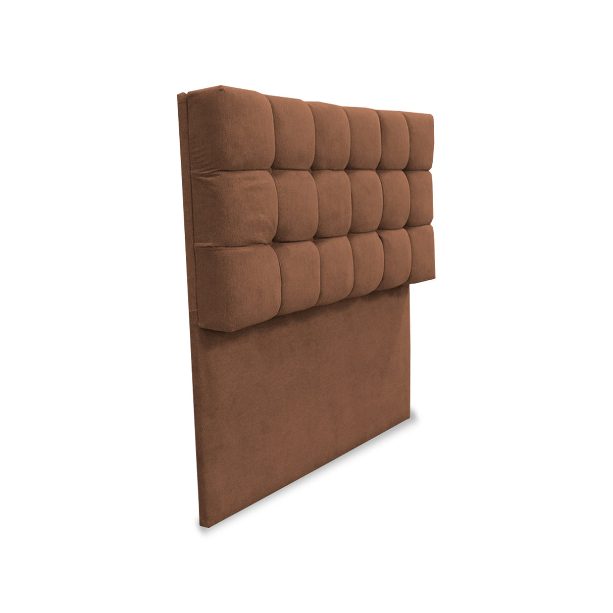 Cabecero Michel Marron 120x115cm a la Estructura de la Cama Para Cama Semidoble - Cabeceros | Bylmo