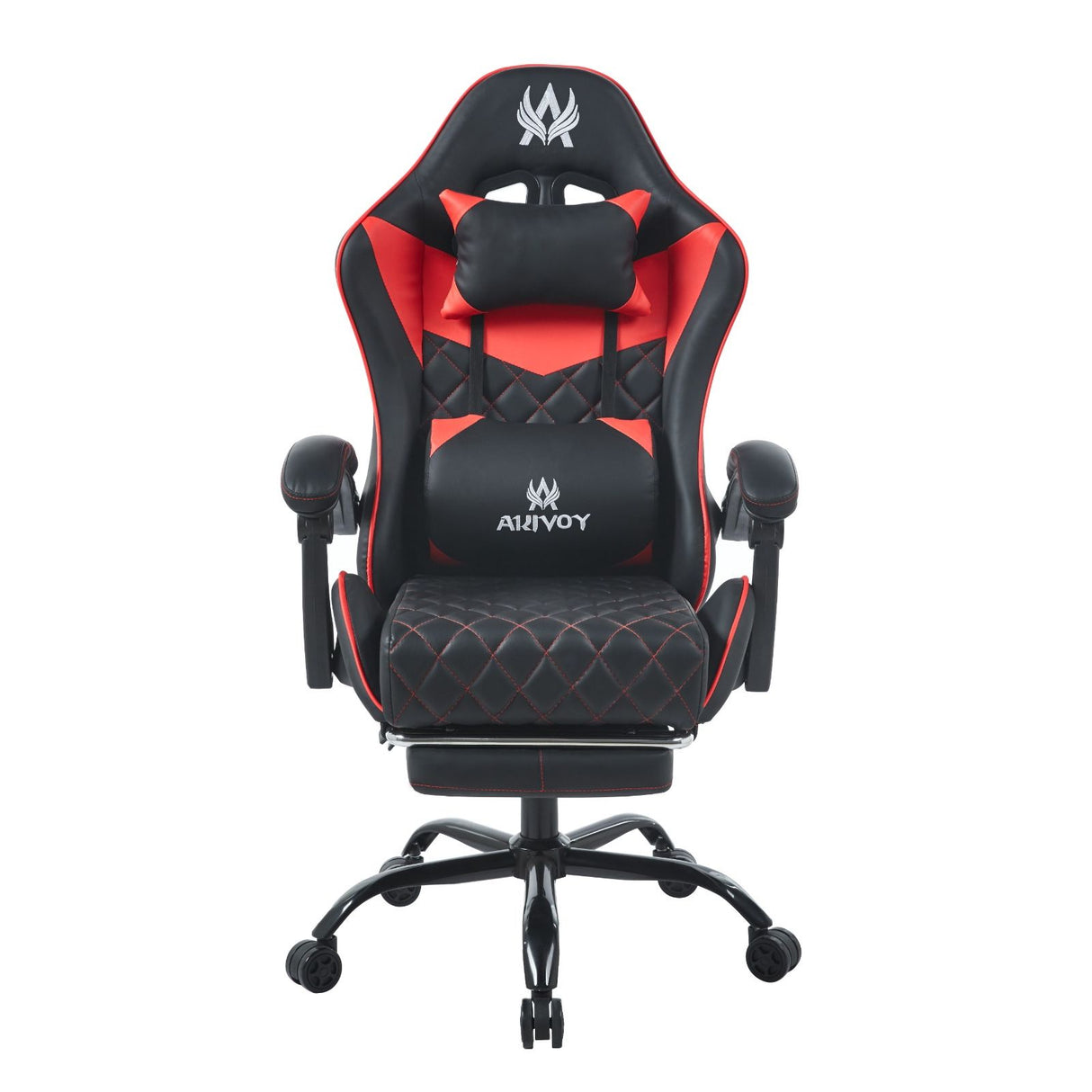 Silla Gamer Sakai 2024 Negra Rojo 55x135cm Con Espaldar Reclinable y Soporte Lumbar - SILLAS DE OFICINA | Bylmo