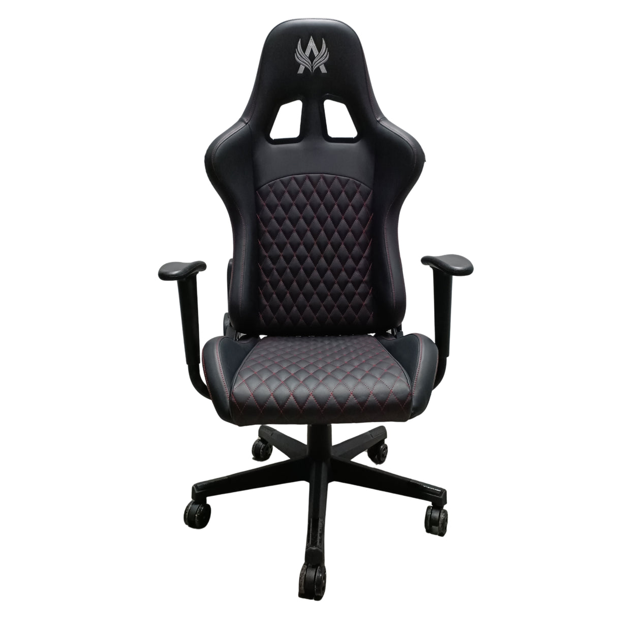 Silla Gamer Maverick 2024 Negra 66x137cm Con Espaldar Reclinable y Soporte Lumbar