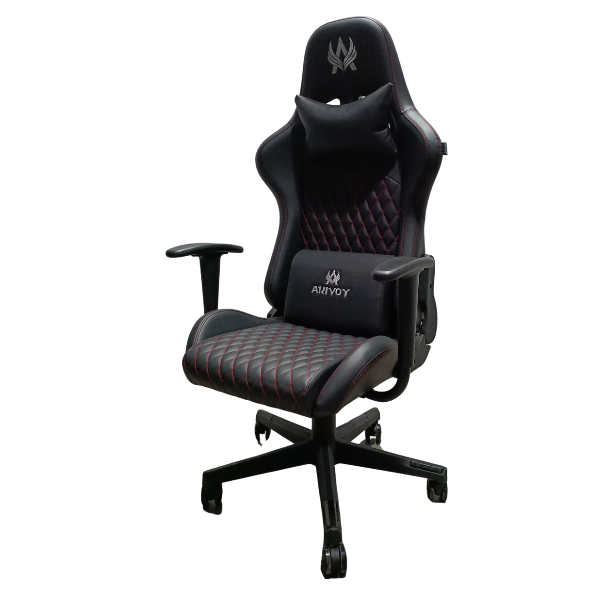 Silla Gamer Maverick 2024 Negra 66x137cm Con Espaldar Reclinable y Soporte Lumbar