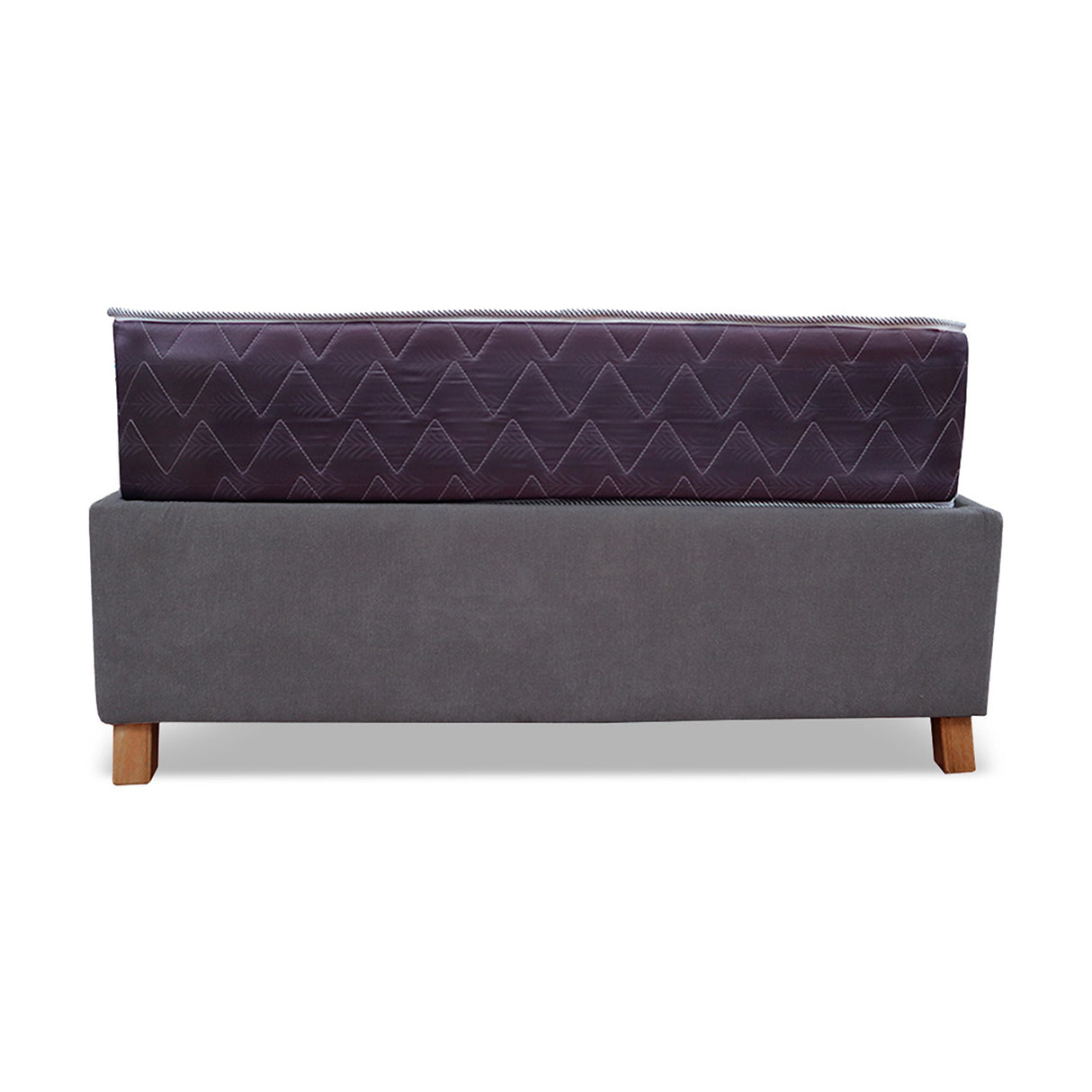 Combo Base Cama y Colchón Coleccion 1 Gris Oscuro y Cenizo Blanco Semidoble 120 X 190 Cm - Camas | Bylmo