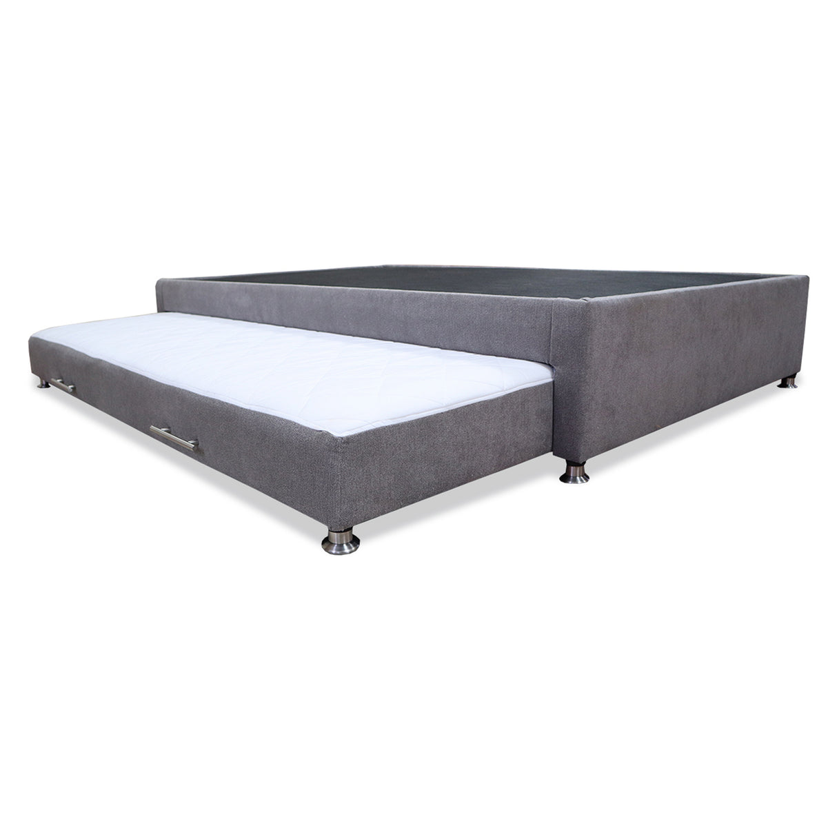 Cama Tarima Coleccion 1 Gris Claro Sencillo 100 X 190 Cm Con Patas - Camas | Bylmo