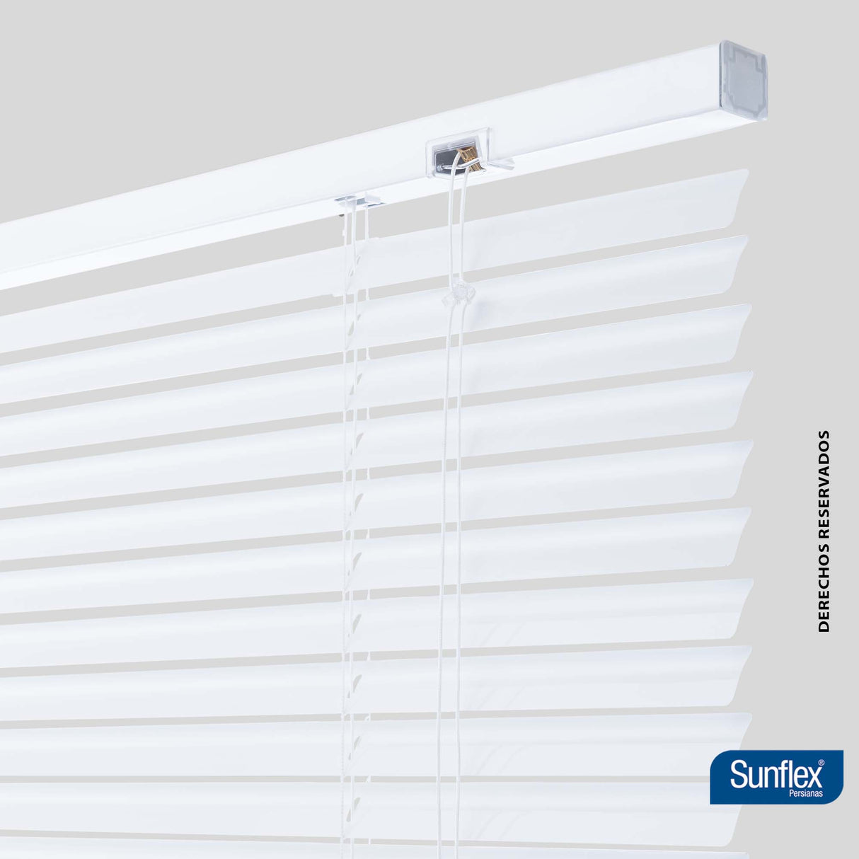 Persiana Horizontal Blanco 100x140cm de Soporte Propio - Cortinas y Persianas | Bylmo