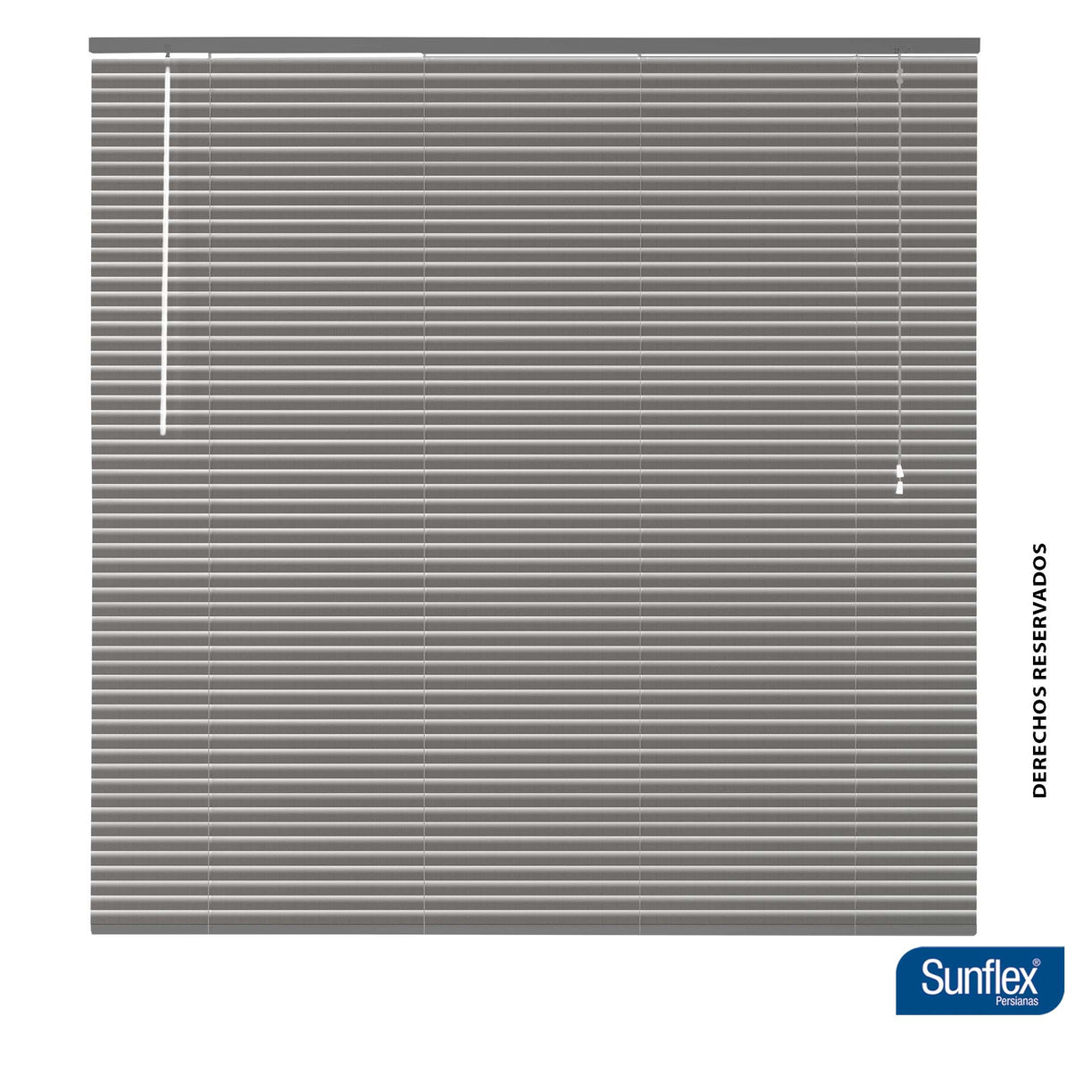 Persiana Horizontal Plata 120x140cm de Soporte Propio - Cortinas y Persianas | Bylmo