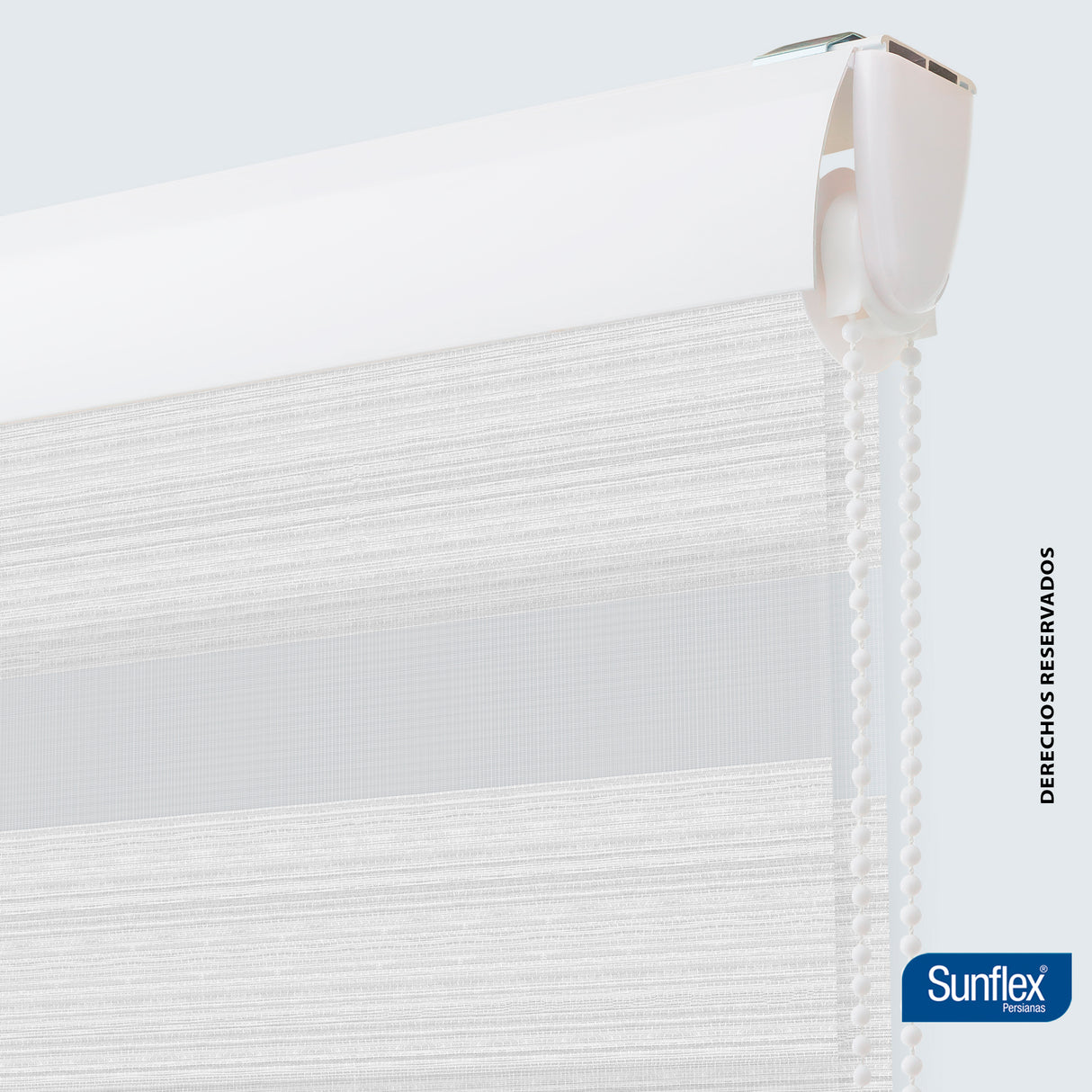 Cortina Roller Duo Blanco Style 180x170cm de Tubo - Cortinas y Persianas | Bylmo