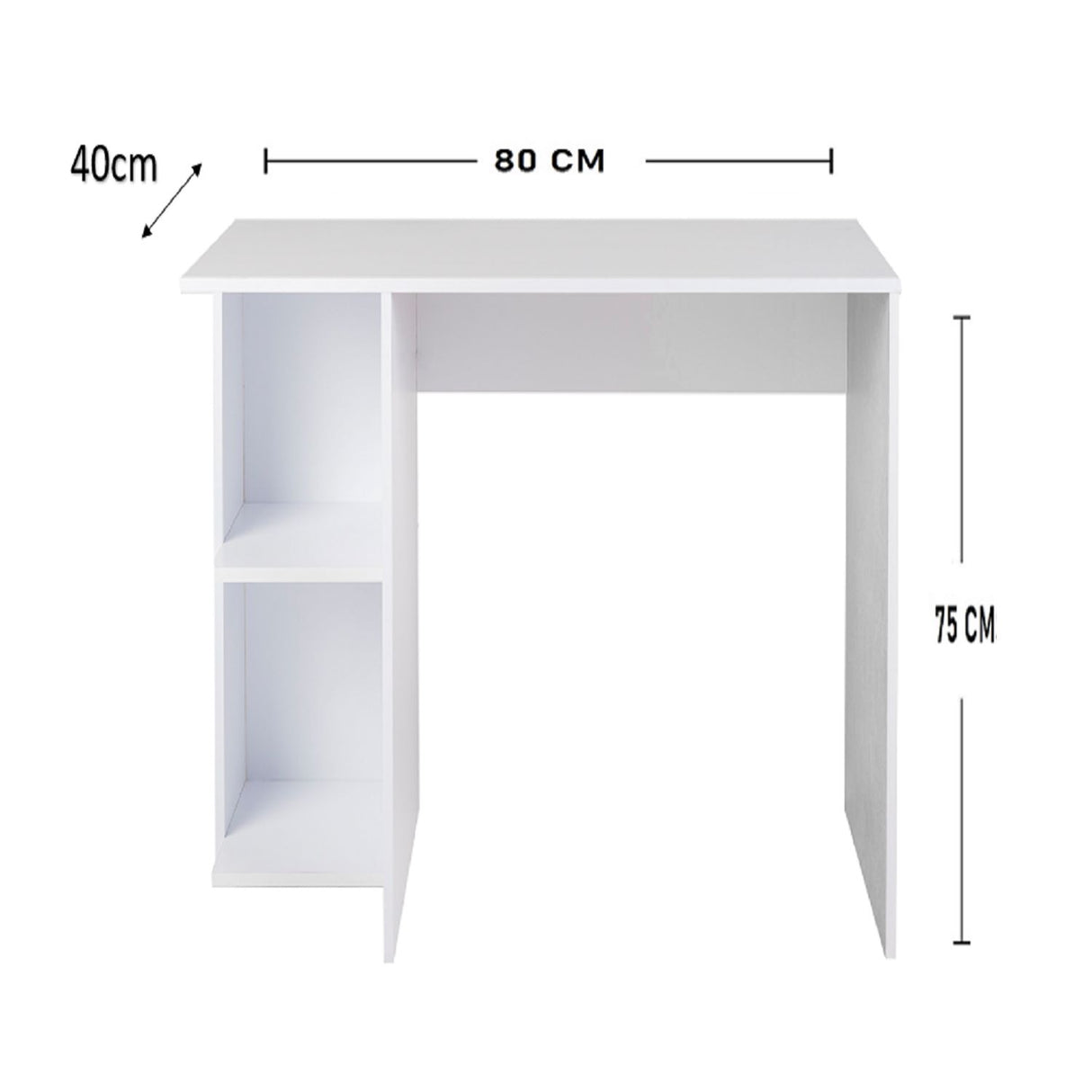 Combo Escritorio y Silla Tony Blanco 80x75cm - Escritorios | Bylmo