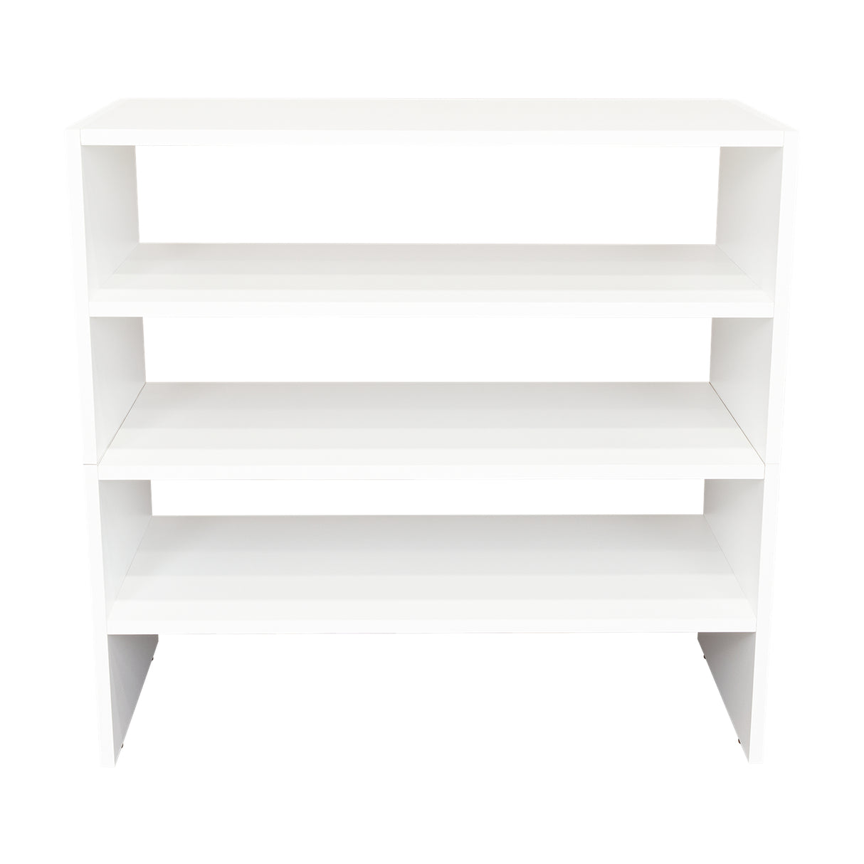 Zapatero Horizontal Silpa Blanco 72x34.9cm Apilable de Dos Niveles - Zapateros | Bylmo