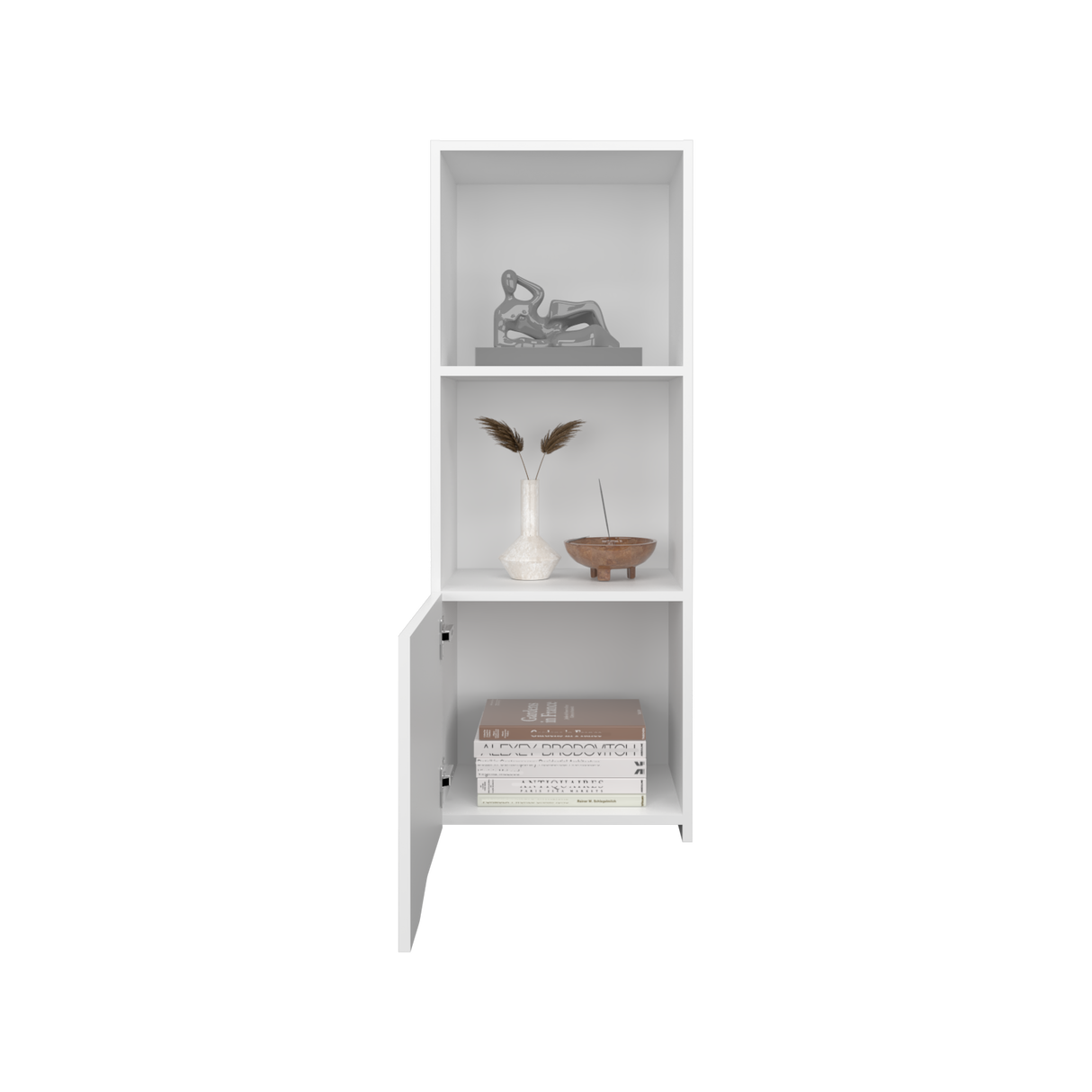 Mueble Auxiliar Rectangular Obregon Blanco 41x110cm Flotante - Repisas y Percheros | Bylmo