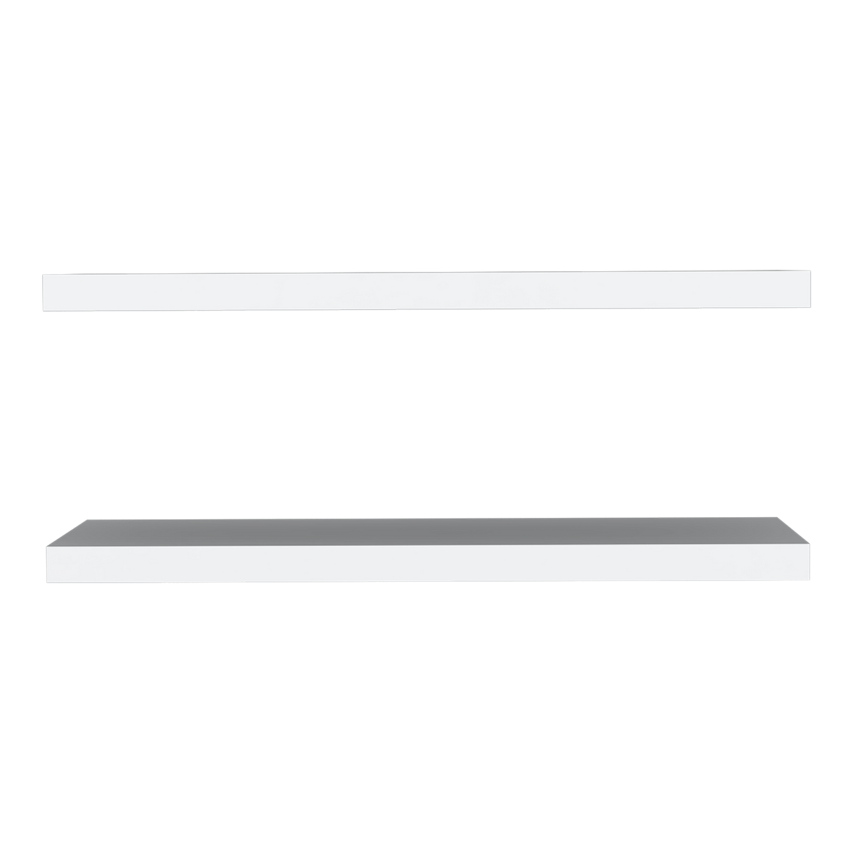 Set X 2 Repisas Rectangular Blanco 80x3.8cm Flotante - Repisas y Percheros | Bylmo