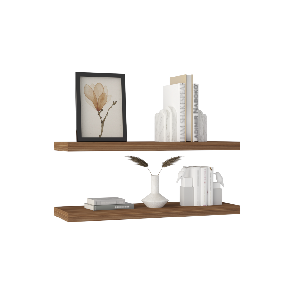 Set x 2 Repisas Rectangular Gales 80x3.8cm Flotante - Repisas y Percheros | Bylmo