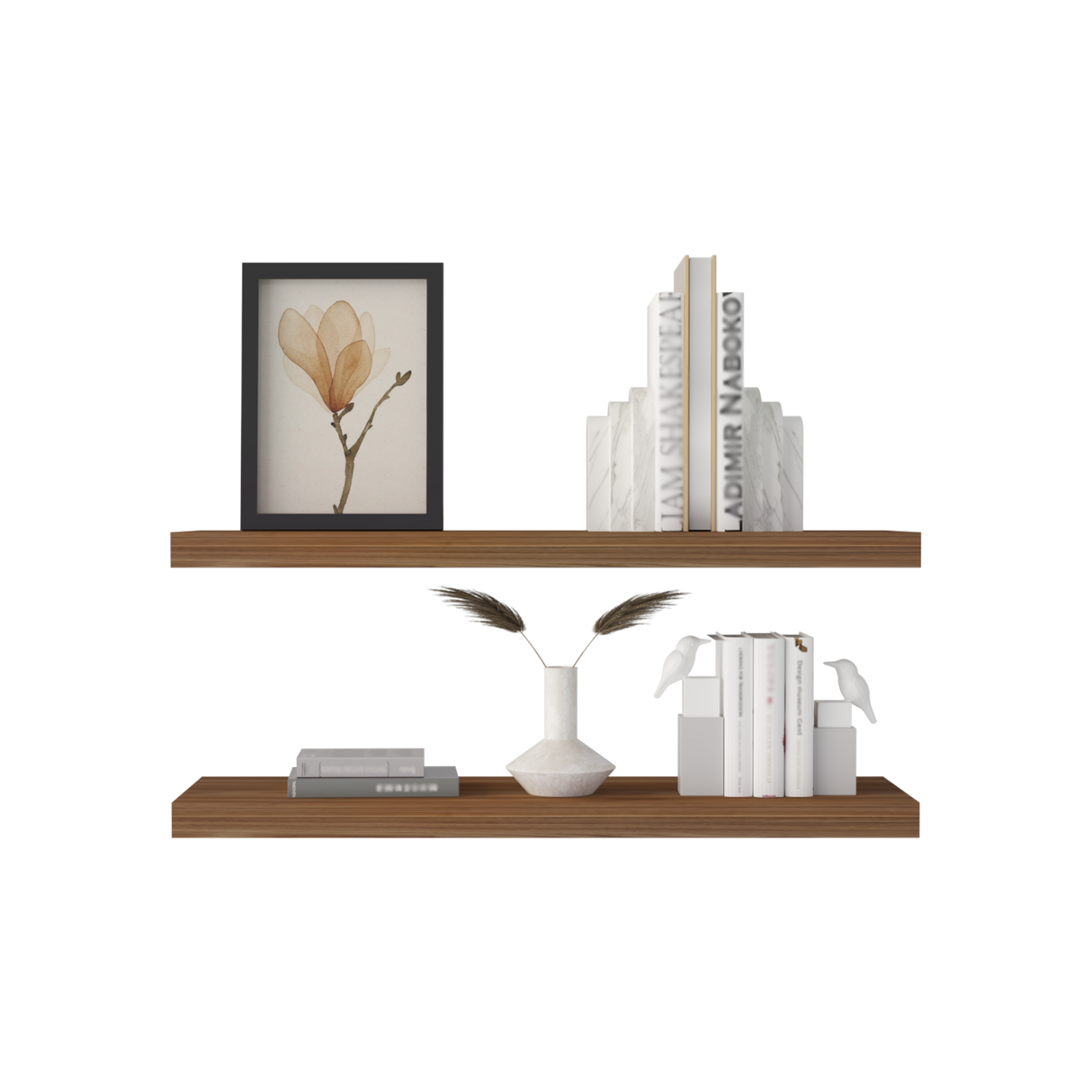Set x 2 Repisas Rectangular Gales 80x3.8cm Flotante - Repisas y Percheros | Bylmo