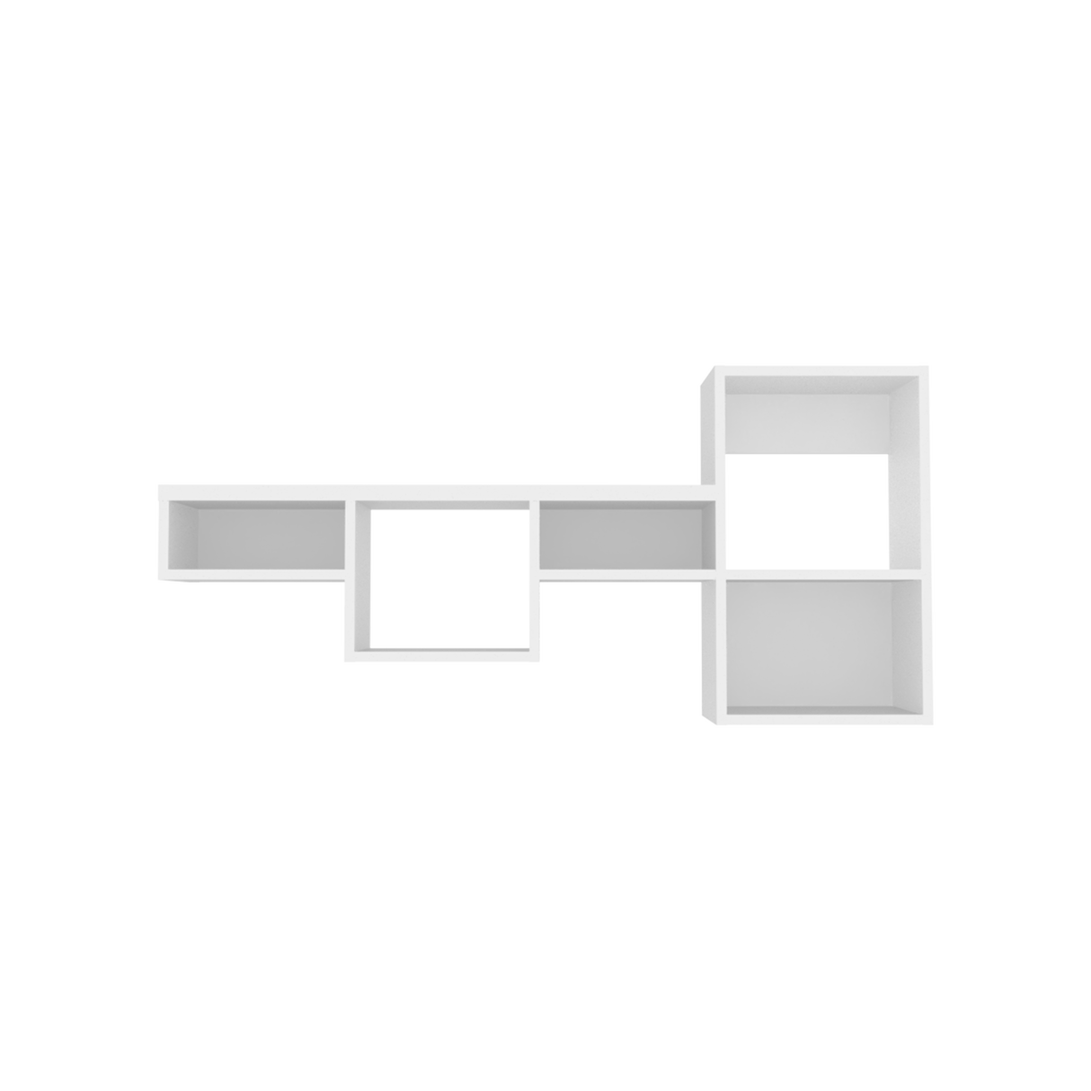 Repisa Rectangular Wall 1A Blanco 120x56cm Flotante - Repisas y Percheros | Bylmo