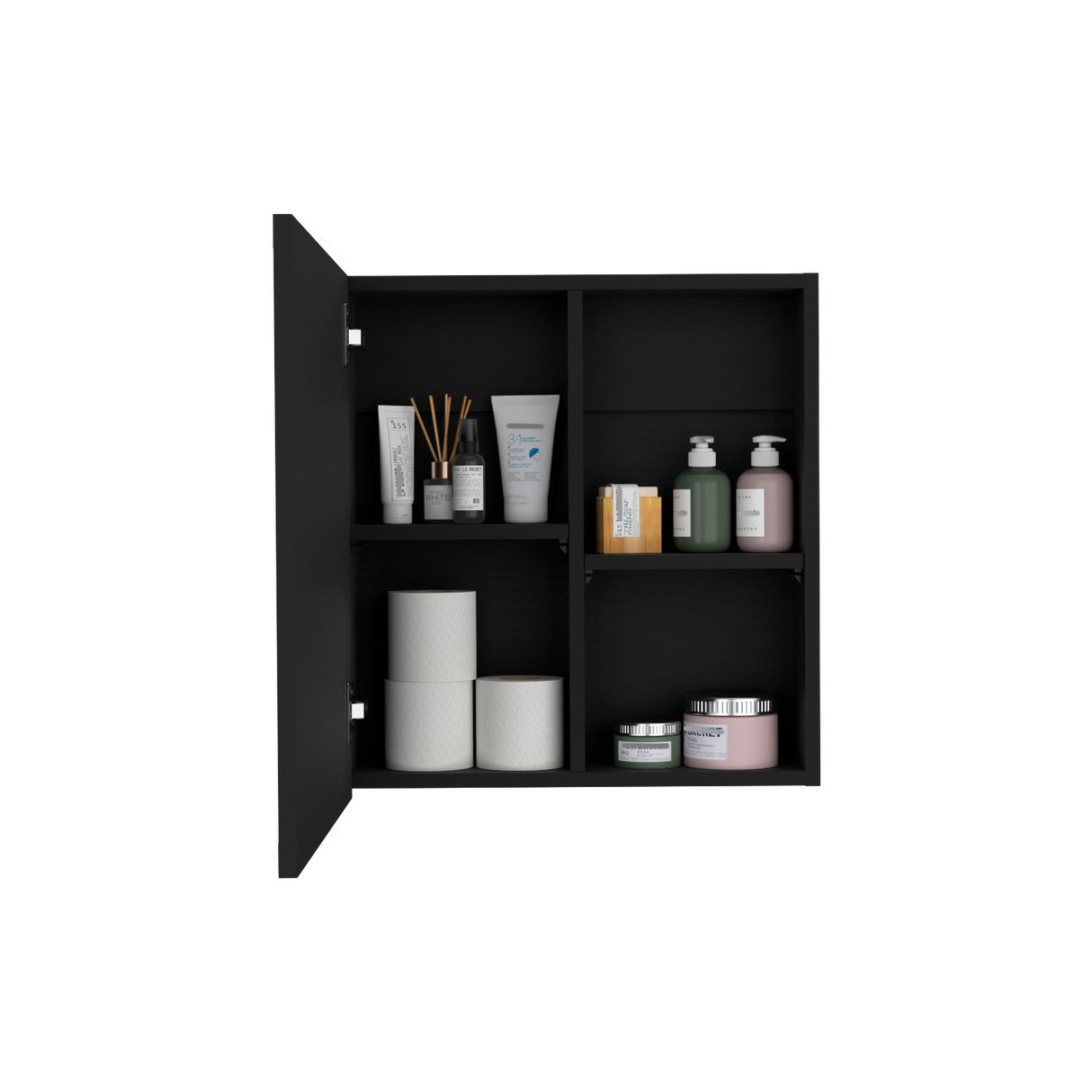 Gabinete de Baño Duma Wengue 50x53.7cm Rectangular Con Espejo - Gabinetes de Baño | Bylmo