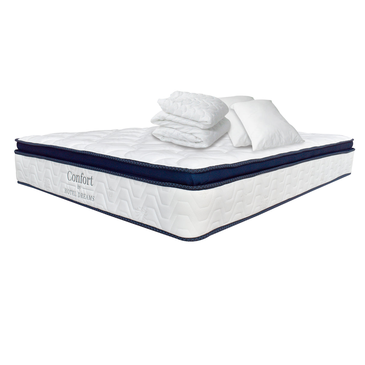 Combo Colchón Confort King 200 X 200 Cm Medio Firme Ortopedico Con Almohada y Protector - Colchones | Bylmo