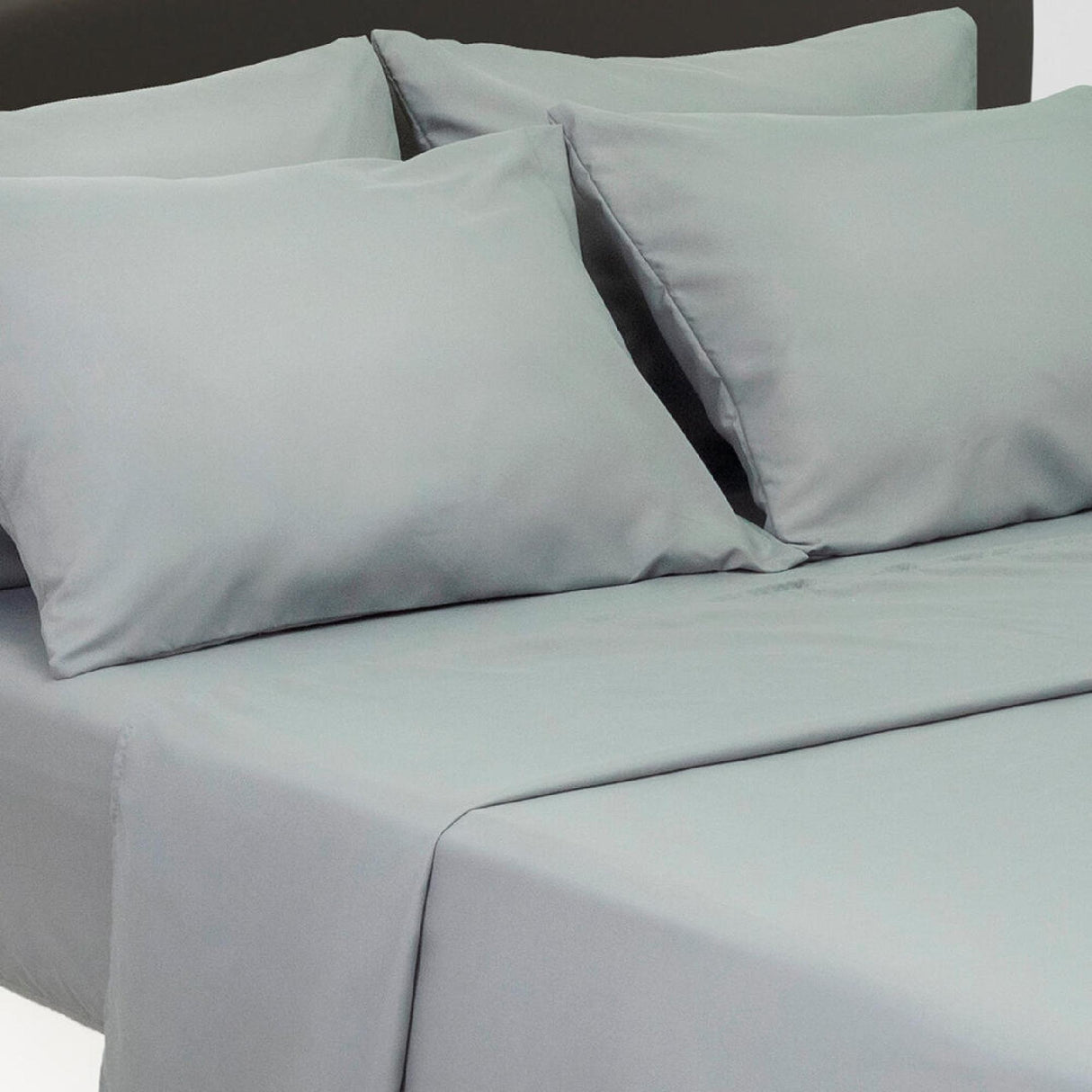 Juego de Sabanas Basic Gris Moderno 200x200cm 4 piezas Microfibra - Sabanas | Bylmo