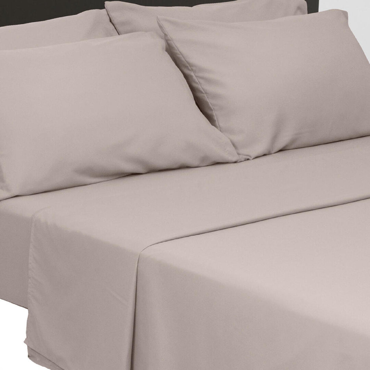 Juego de Sabanas Basic Taupe 4 Piezas Suavidad Extrema - Sabanas | Bylmo