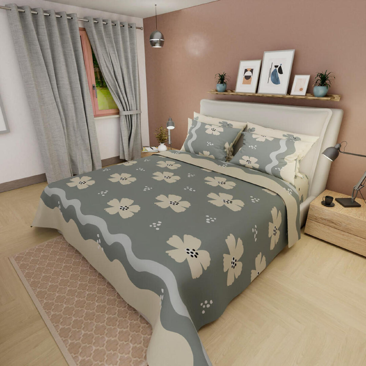 Juego de Sabanas Basic Moderno Gris para Cama Individual - Sabanas | Bylmo