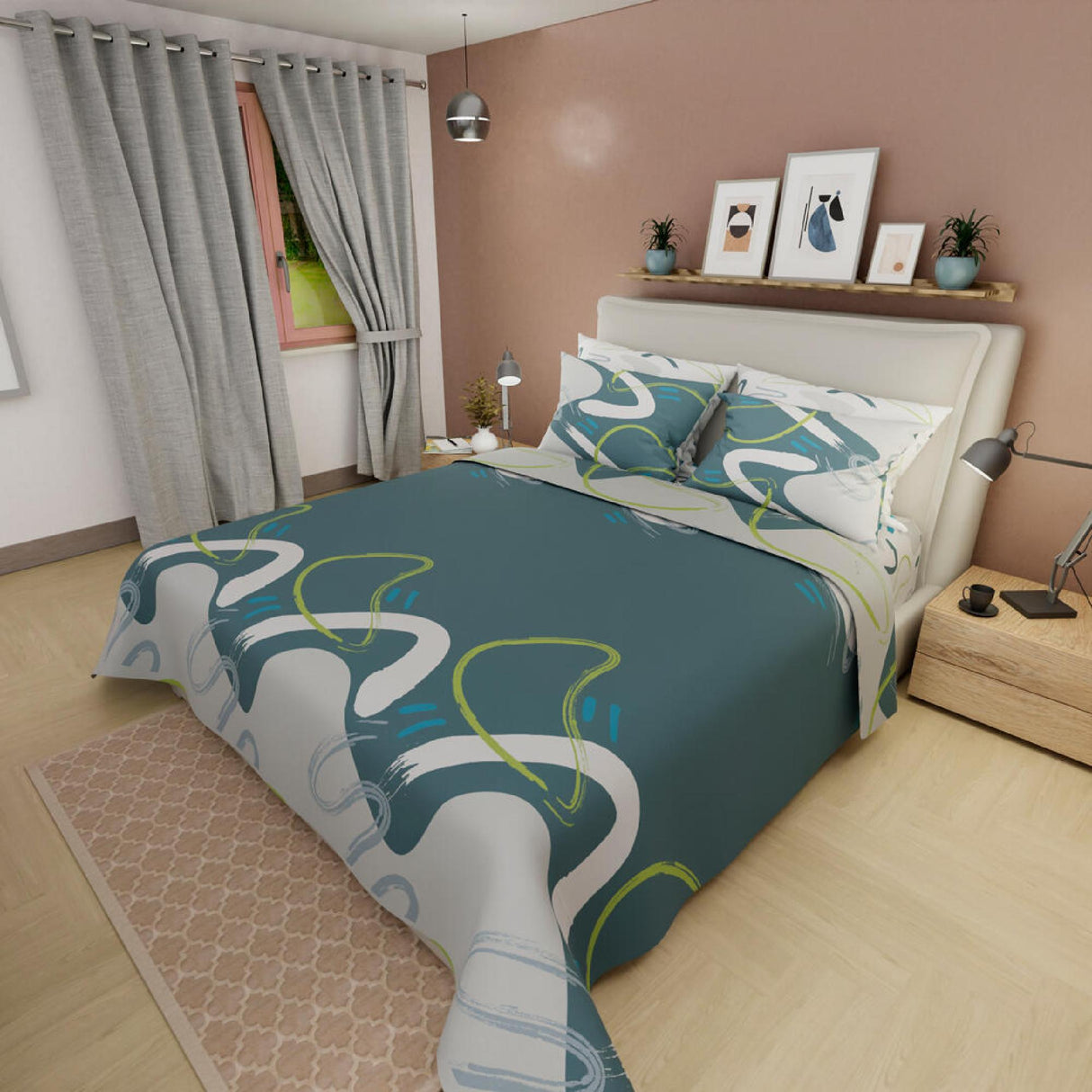 Juego de Sabanas Basic Verde Oscuro Suavidad y Color en tu Habitación. - Sabanas | Bylmo