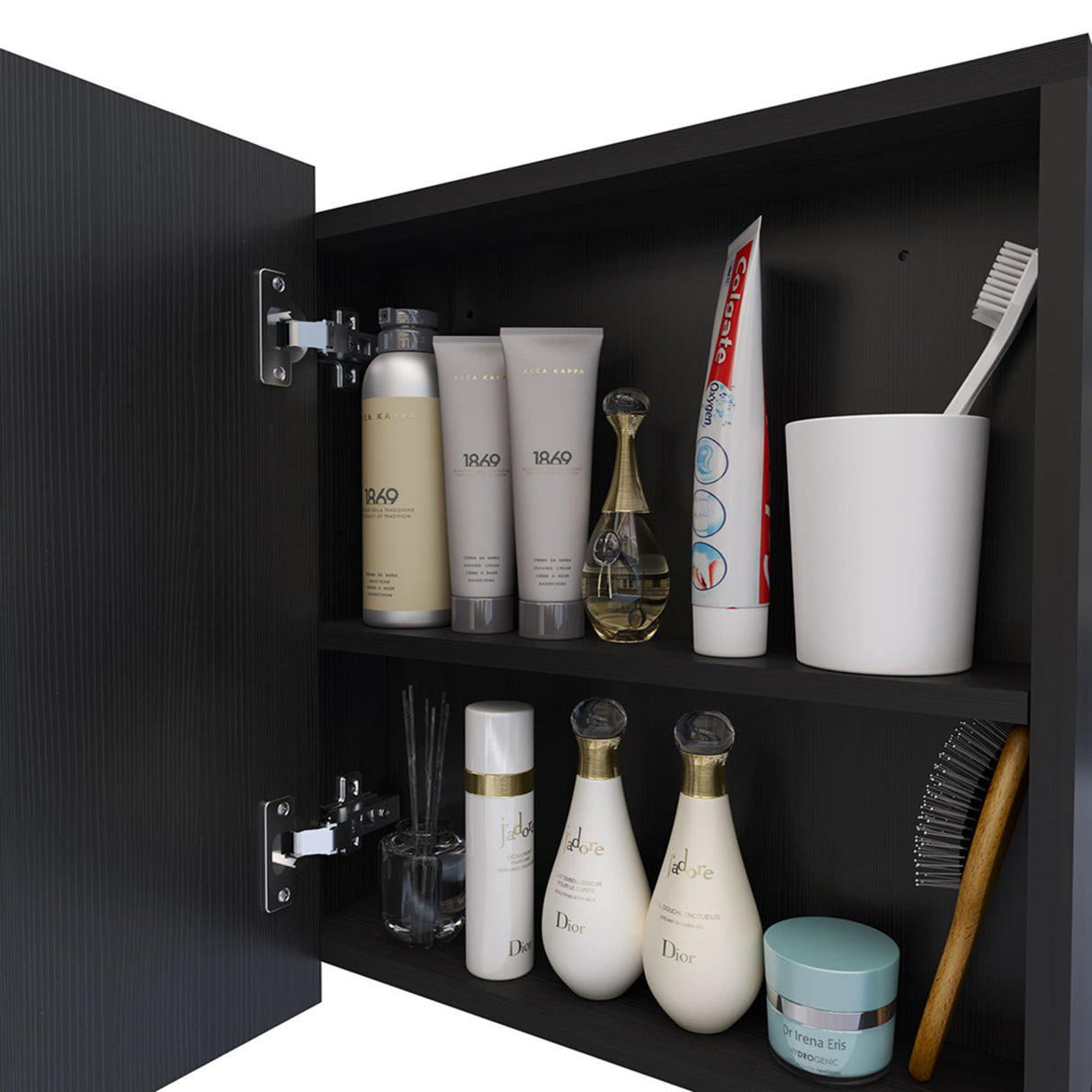 Gabinete de Baño Niki Wengue 43x48cm Rectangular Con Espejo - Gabinetes de Baño | Bylmo