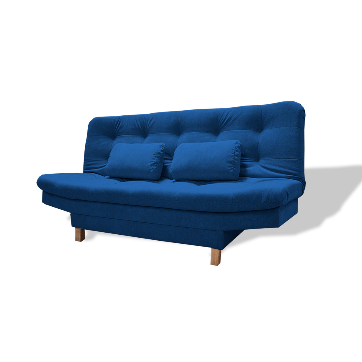 Sofá Cama Bakers Azul Petróleo 185x95cm De Tres Puestos Reclinable con Patas - Sofas y Poltronas | Bylmo