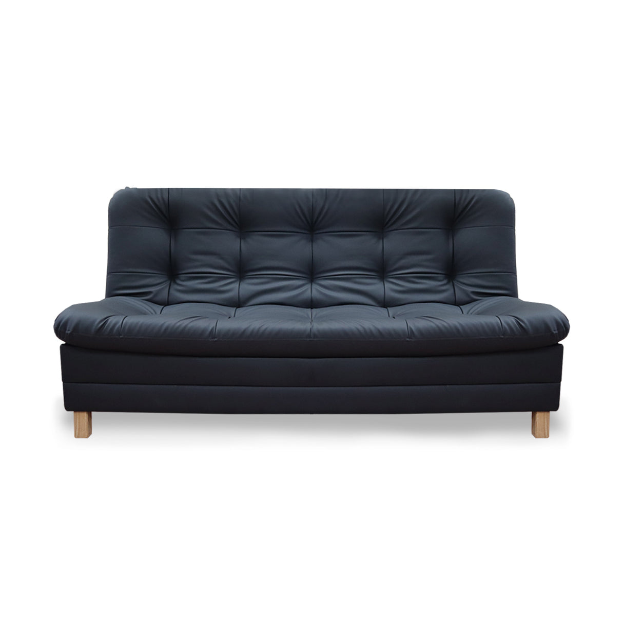 Sofá Cama Zeink Negro 185x95cm De Tres Puestos Reclinable con Patas - Sofas y Poltronas | Bylmo