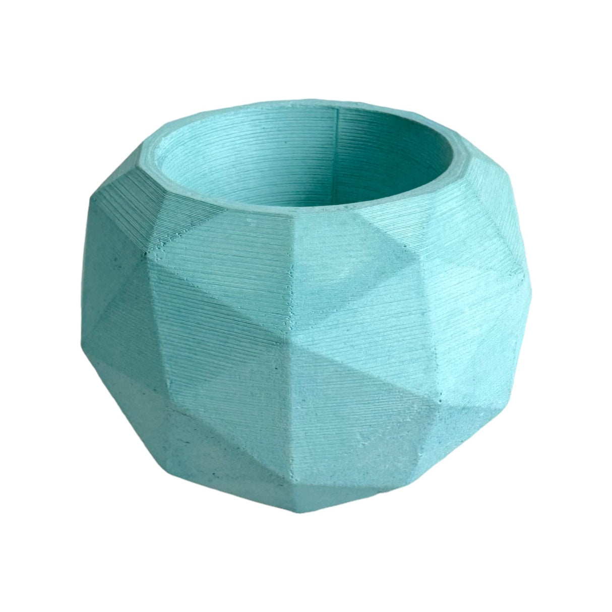 Matera de mesa Pequeña Laia Aguamarina 9x7.5cm Asimétrica - MATERAS Y MACETAS | Bylmo