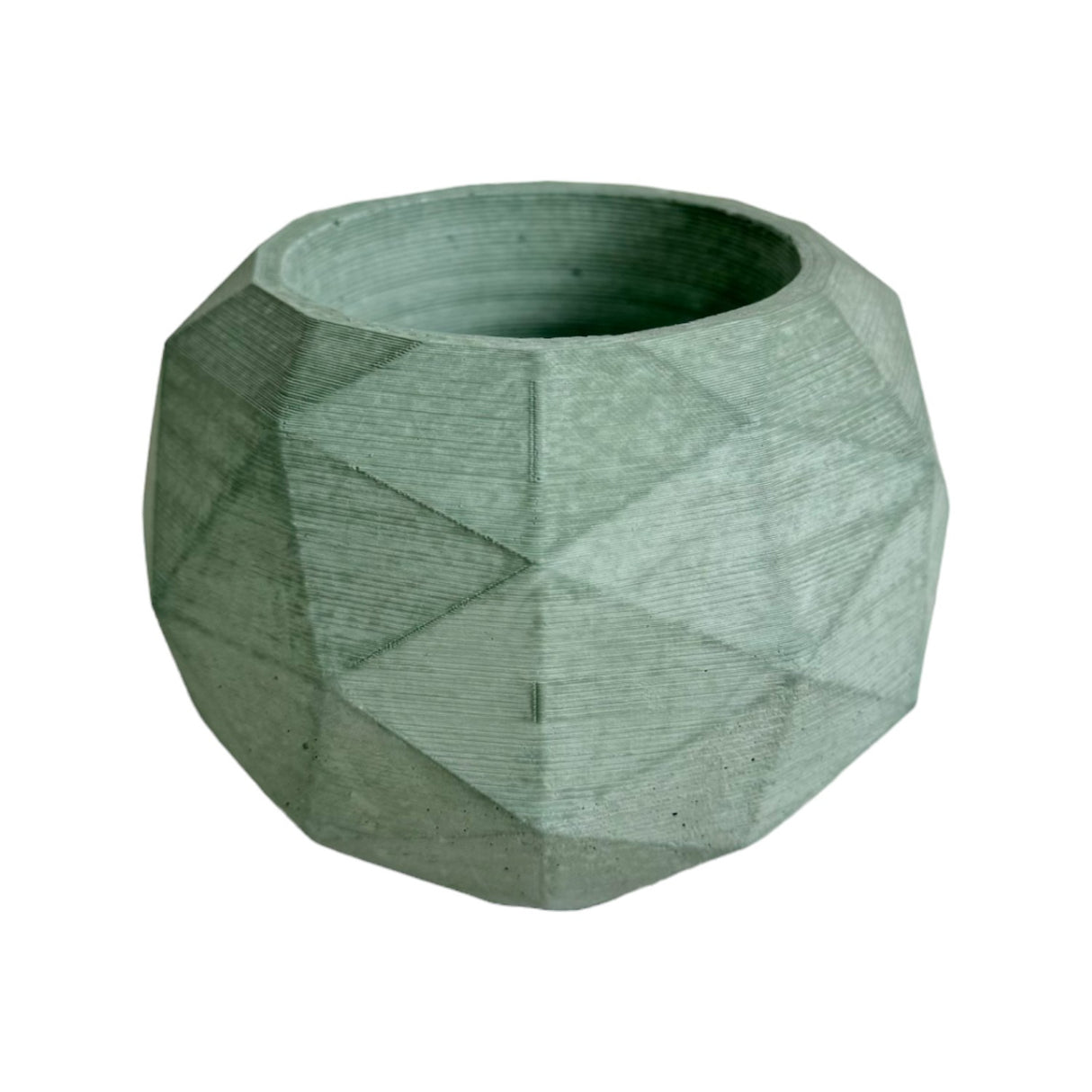 Matera de mesa Pequeña Laia Verde Oliva 9x7.5cm Asimétrica - MATERAS Y MACETAS | Bylmo