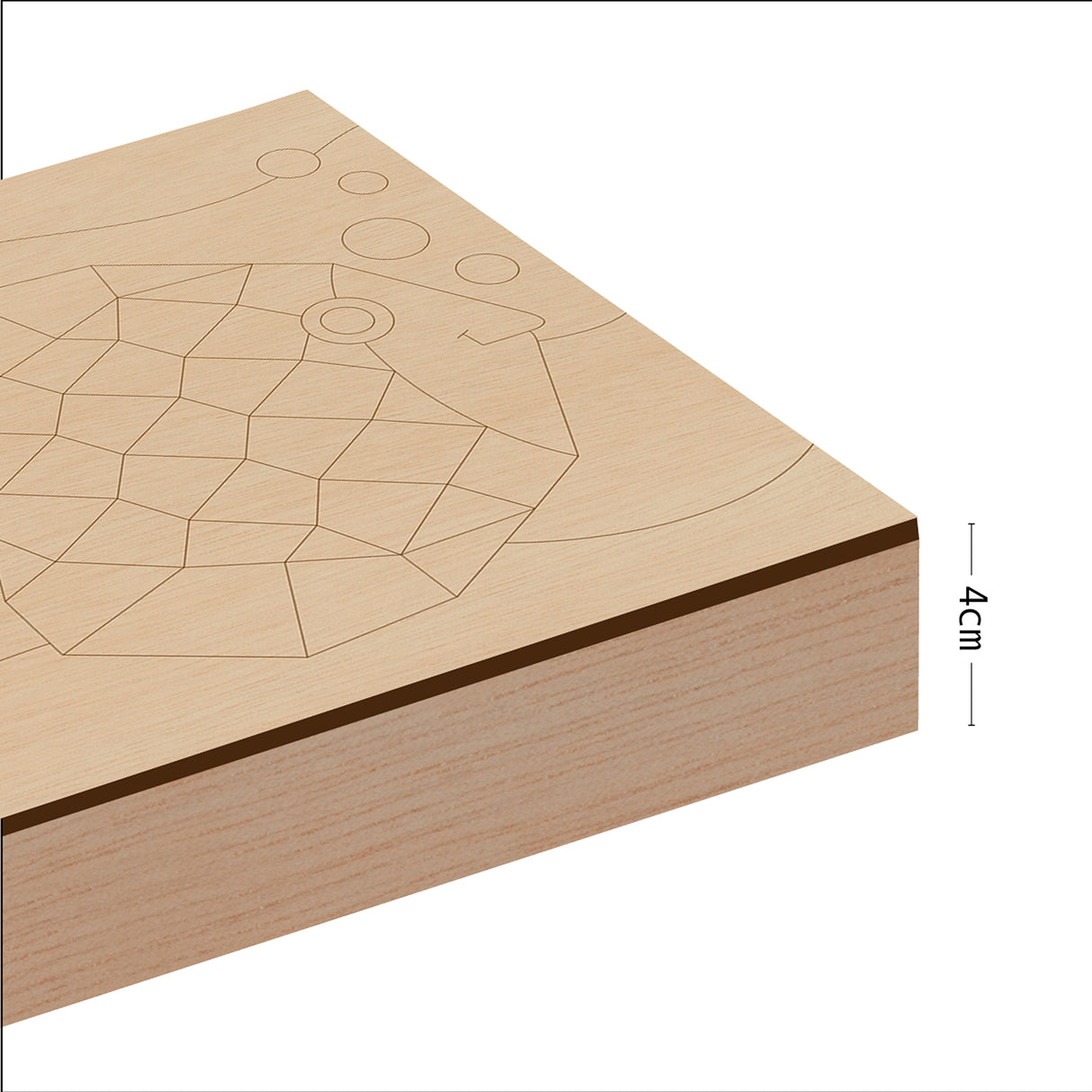 Kit Cuadro para Pintar Pez 24x24cm en MDF - CUADROS | Bylmo